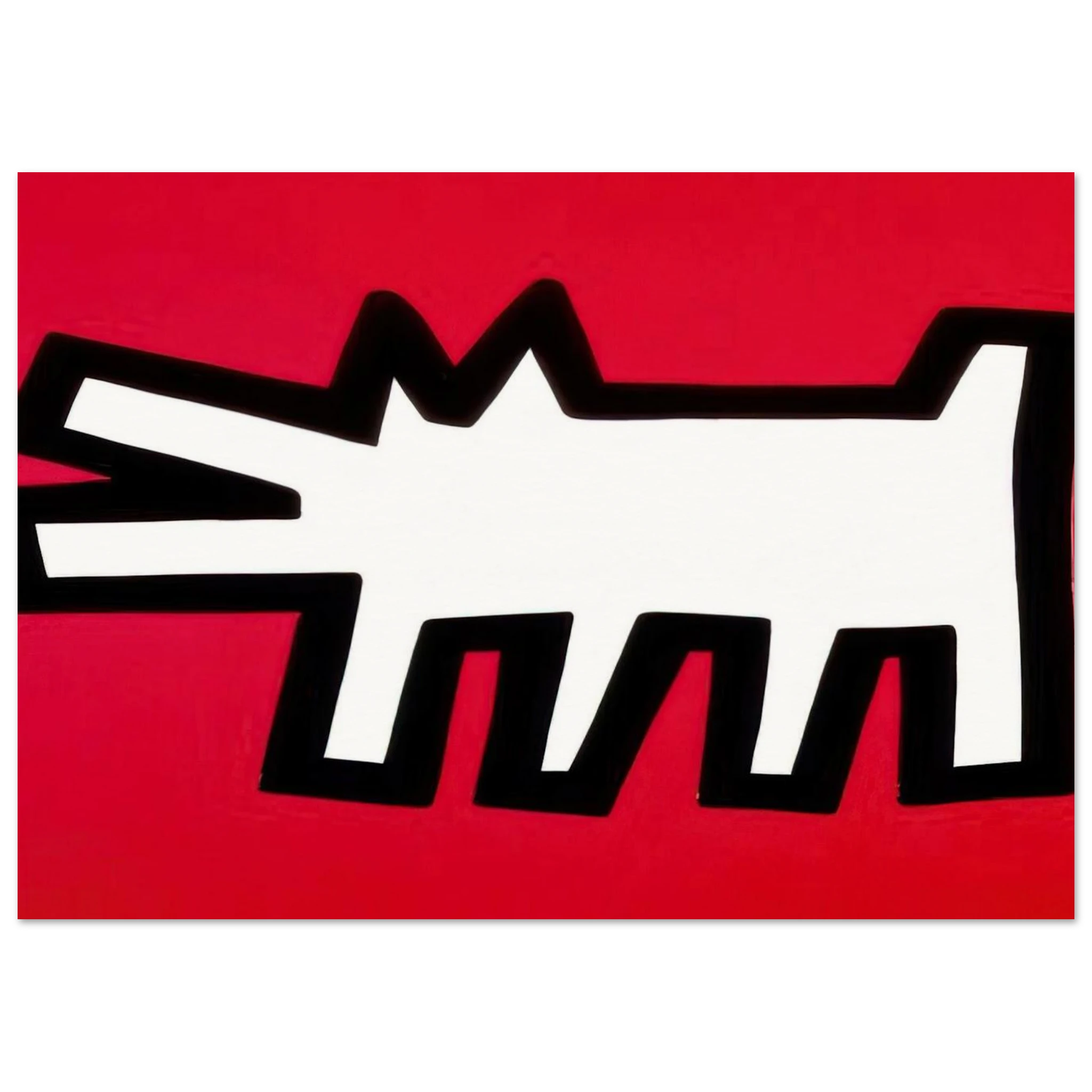 BARKING DOG 1990 Poster | Keith Haring Poster | Keith Haring Prints