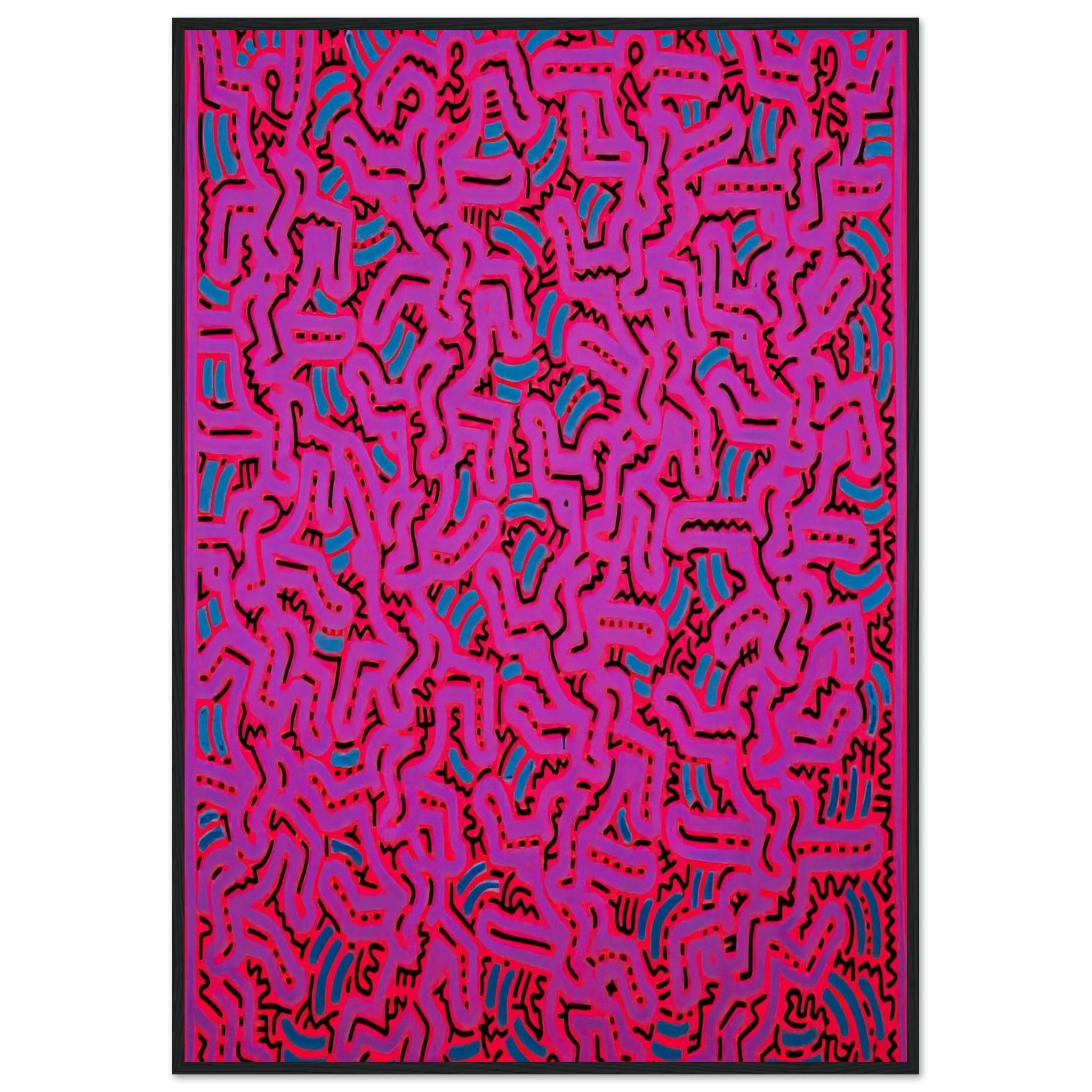 UNTITLED 1984 Framed Poster | Keith Haring Framed Prints Wall Art | Keith Haring Prints