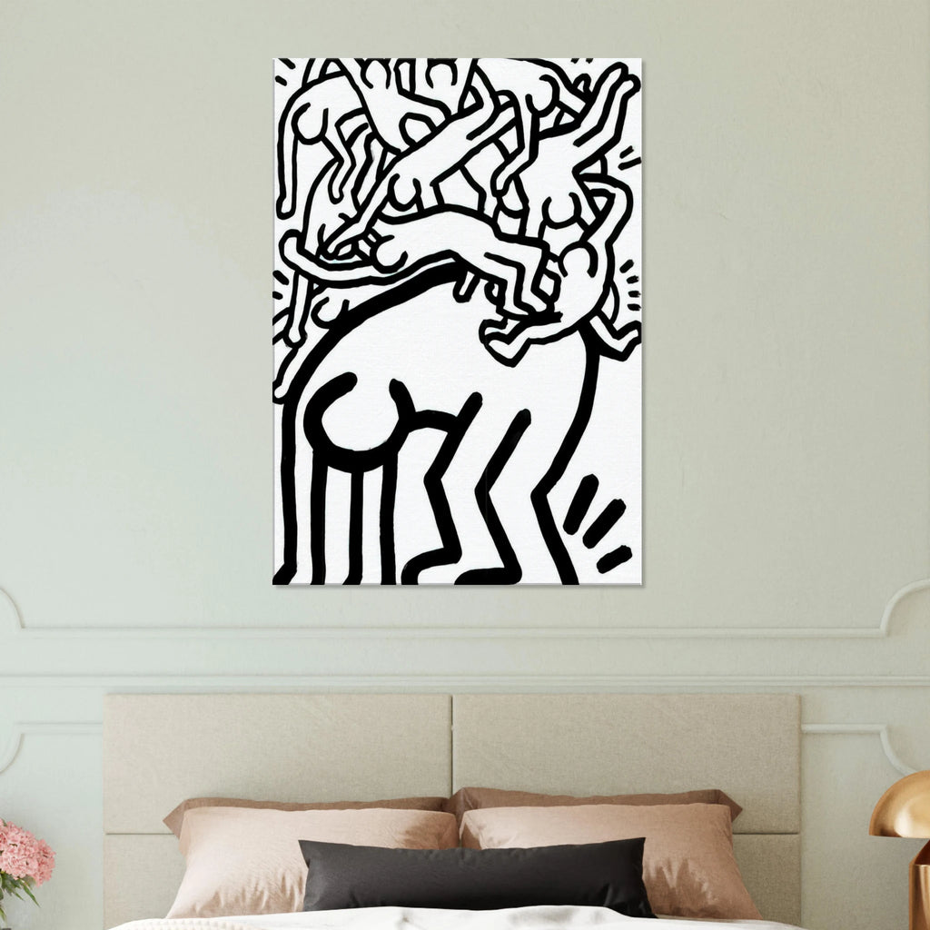FIGHT AIDS WORLDWIDE 1990 Canvas | Keith Haring Canvas | Keith Haring Prints