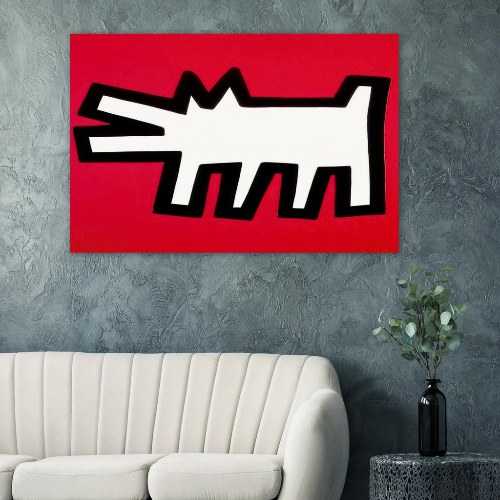 BARKING DOG 1990 Poster | Keith Haring Poster | Keith Haring Prints