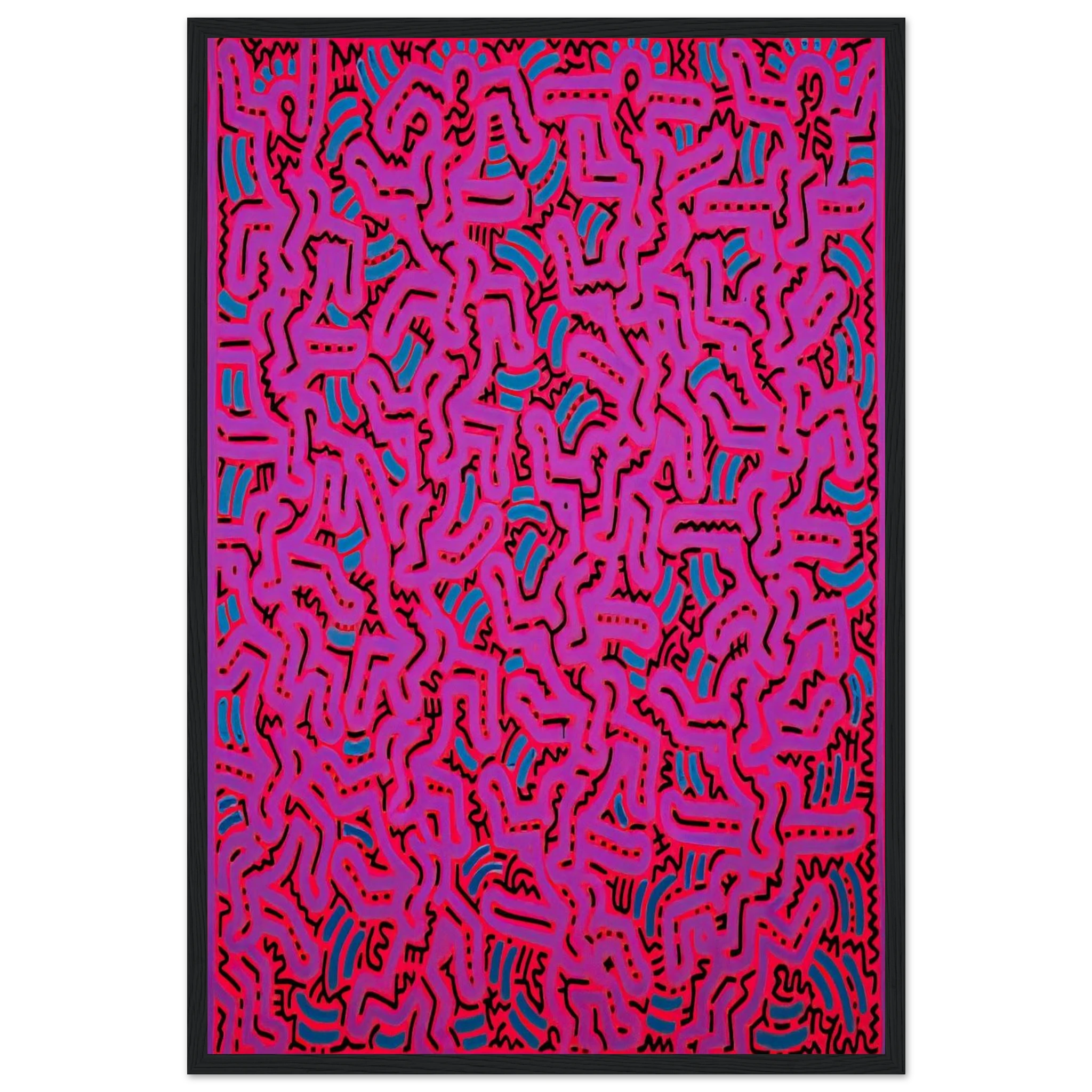 UNTITLED 1984 Framed Poster | Keith Haring Framed Prints Wall Art | Keith Haring Prints