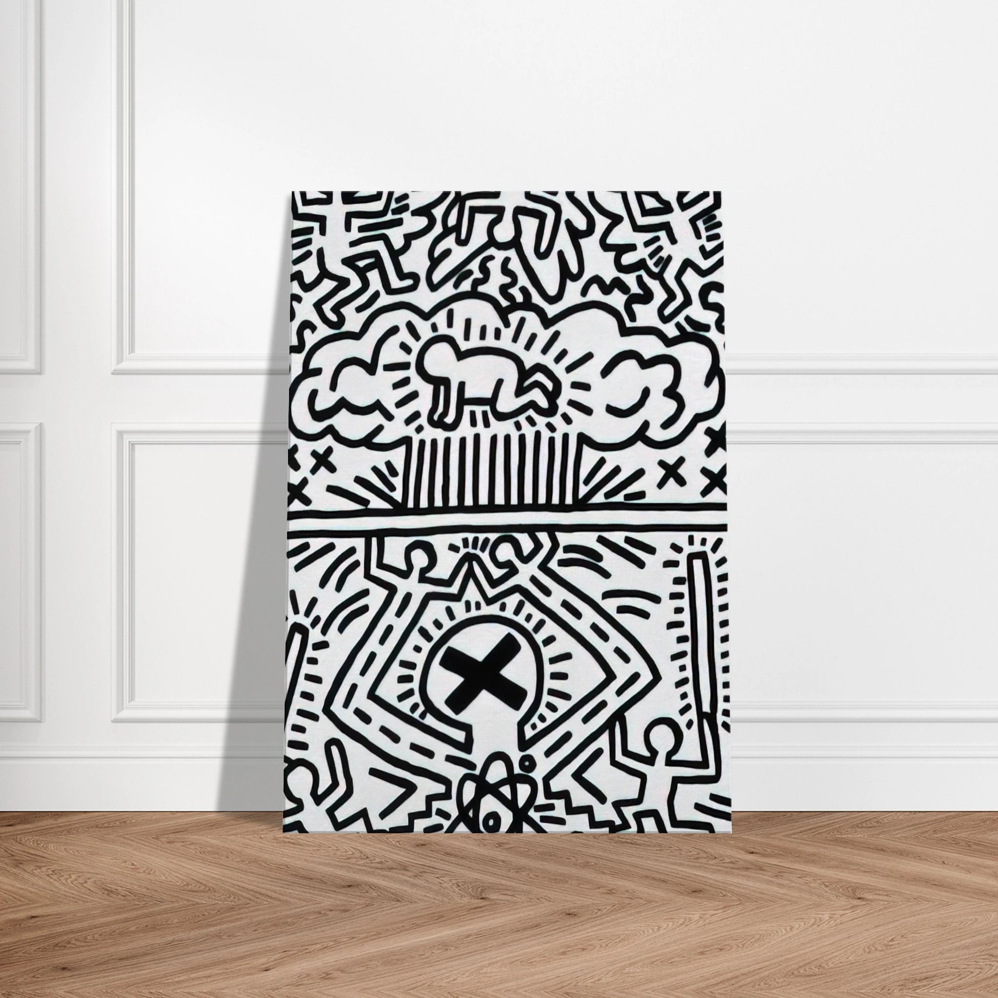 ANTI NUCLEAR RALLY 1982 Canvas | Keith Haring Canvas | Keith Haring Prints