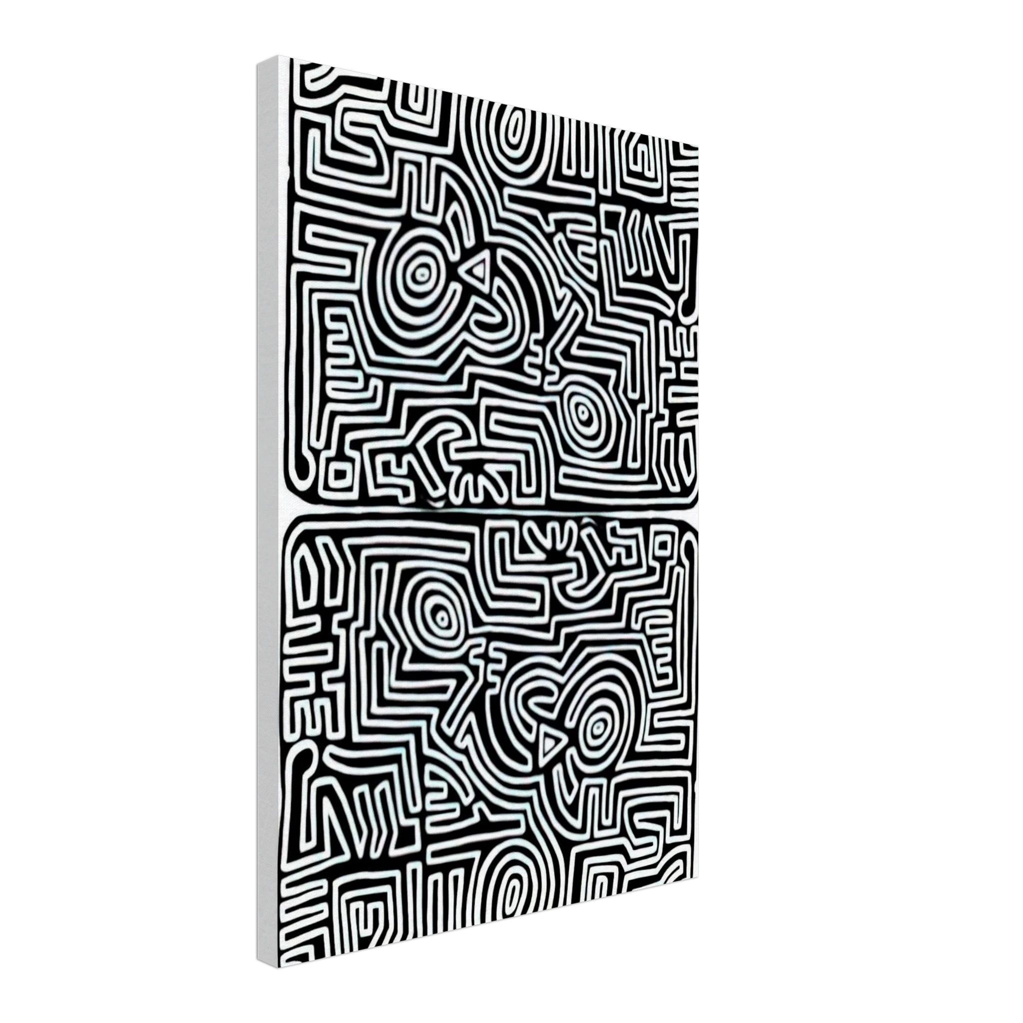 LABYRINTH 1989 Canvas | Keith Haring Canvas | Keith Haring Prints