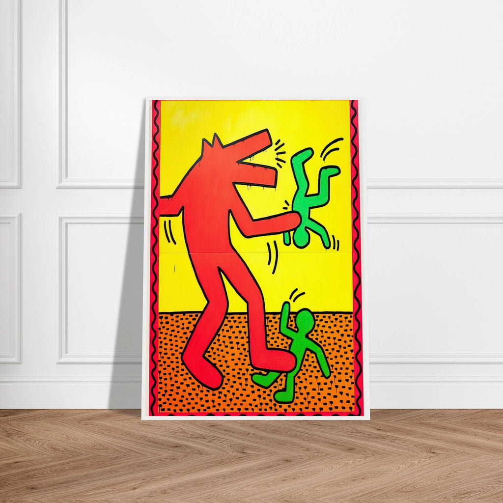 UNTITLED 1982 1 Framed Poster | Keith Haring Framed Prints Wall Art | Keith Haring Prints