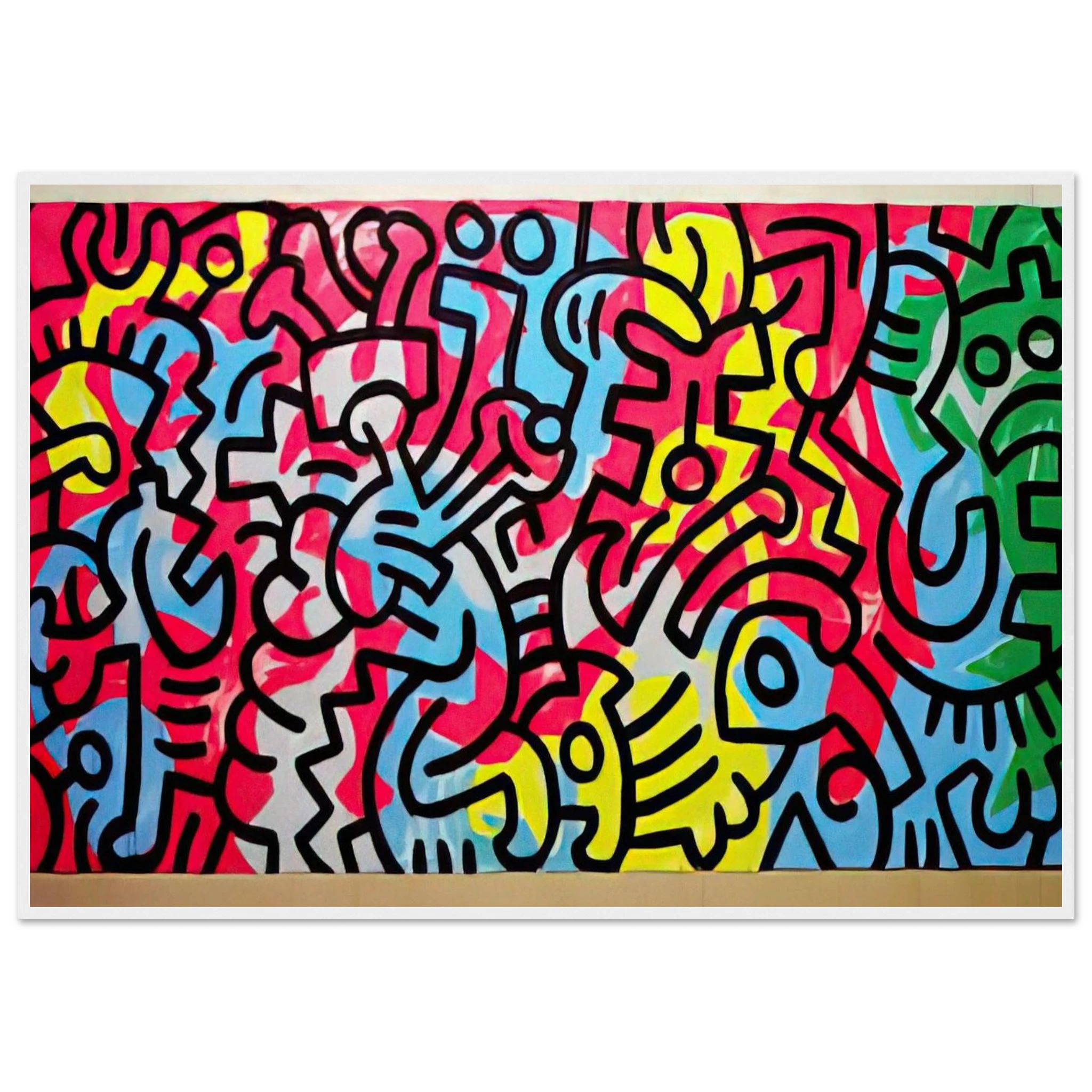 UNTITLED 1987 Framed Poster | Keith Haring Framed Prints Wall Art | Keith Haring Prints