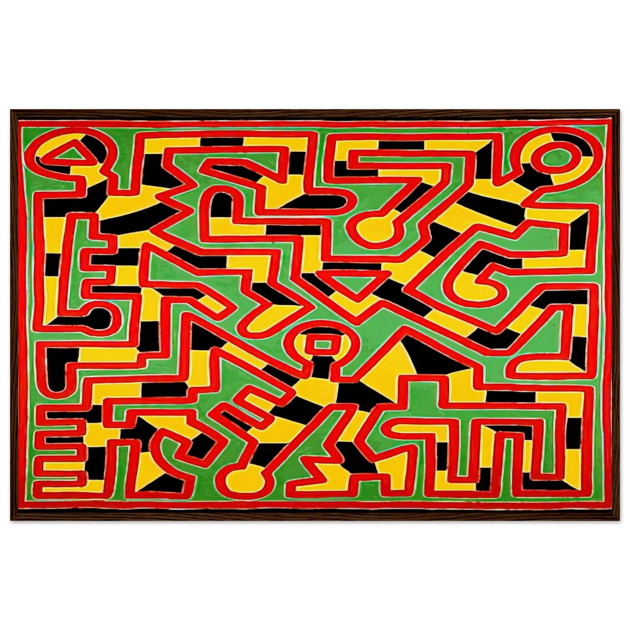 UNTITLED 1988 Framed Poster | Keith Haring Framed Prints Wall Art | Keith Haring Prints