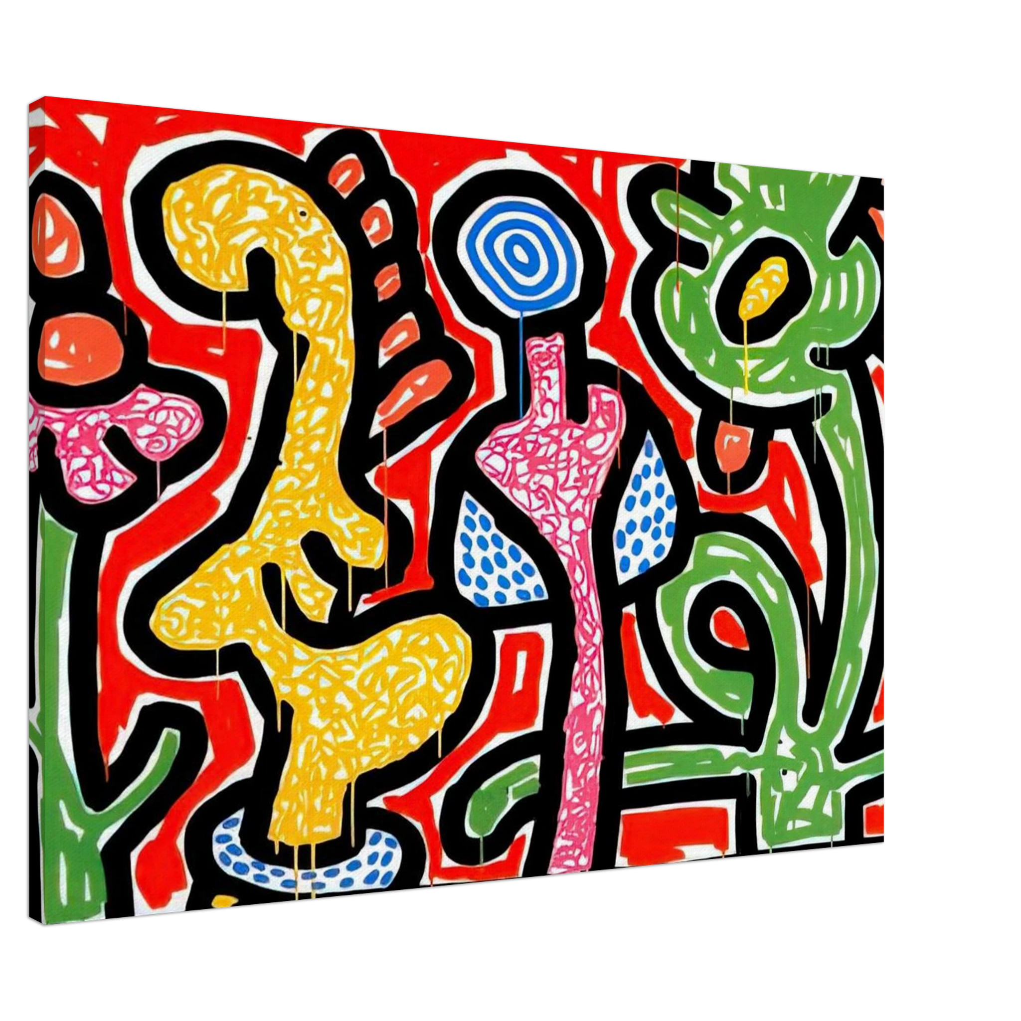 FLOWERS IV 1990 Canvas | Keith Haring Canvas | Keith Haring Prints