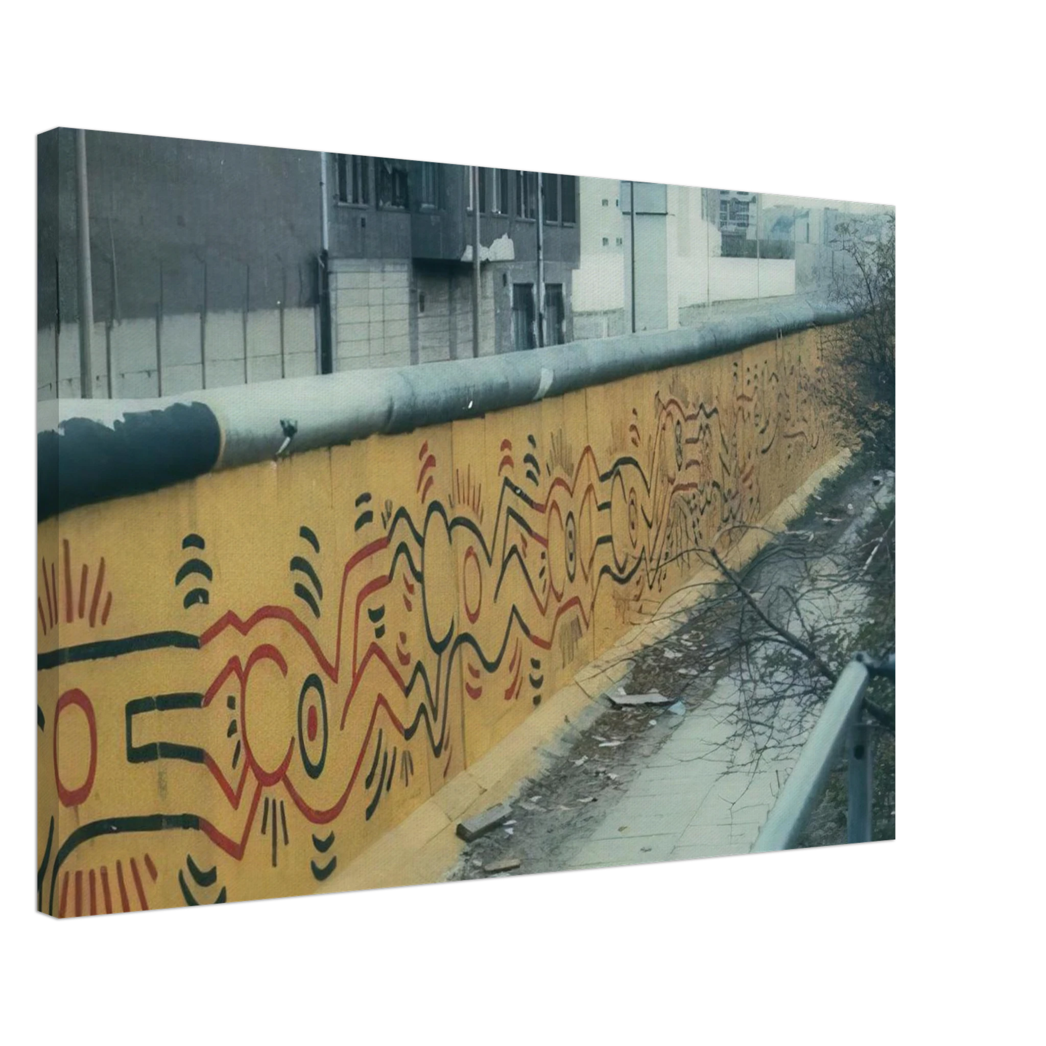 BERLIN MURAL 1986 Canvas | Keith Haring Canvas | Keith Haring Prints