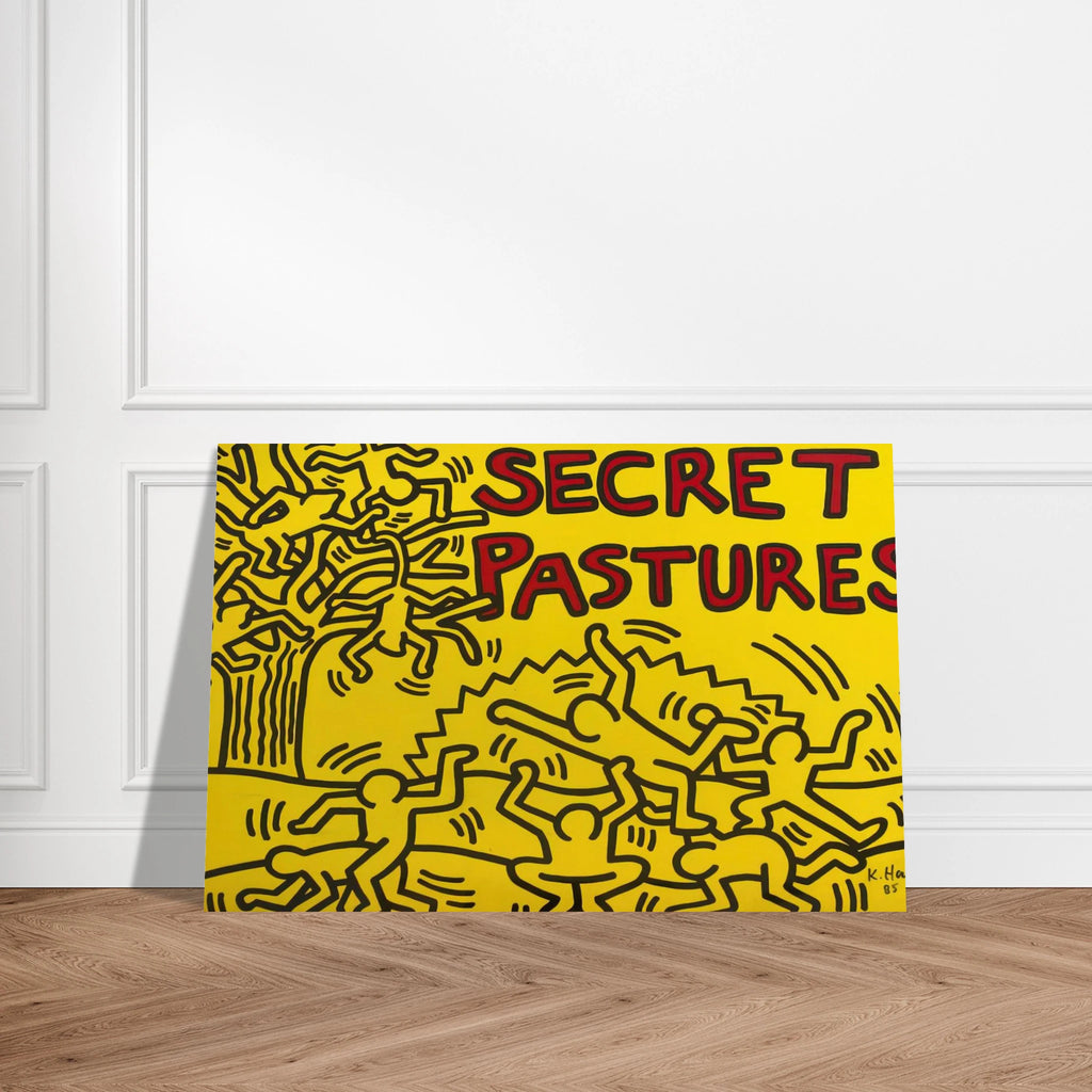 A POSTER FOR THE BILL T JONES AND ARNIE ZANE PERFORMANCE PIECE SECRET PASTURES 1984 Poster | Keith Haring Poster | Keith Haring Prints