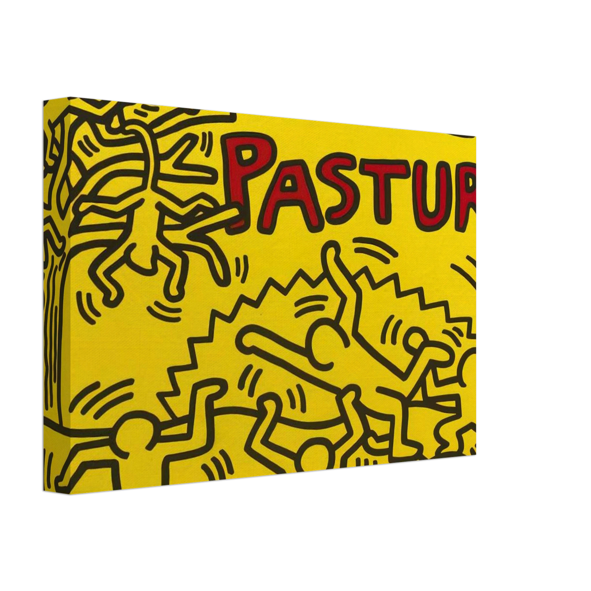 A POSTER FOR THE BILL T JONES AND ARNIE ZANE PERFORMANCE PIECE SECRET PASTURES 1984 Canvas | Keith Haring Canvas | Keith Haring Prints