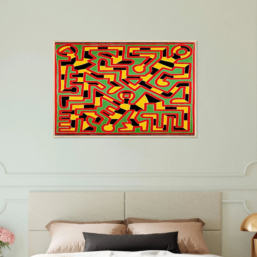 UNTITLED 1988 Framed Poster | Keith Haring Framed Prints Wall Art | Keith Haring Prints
