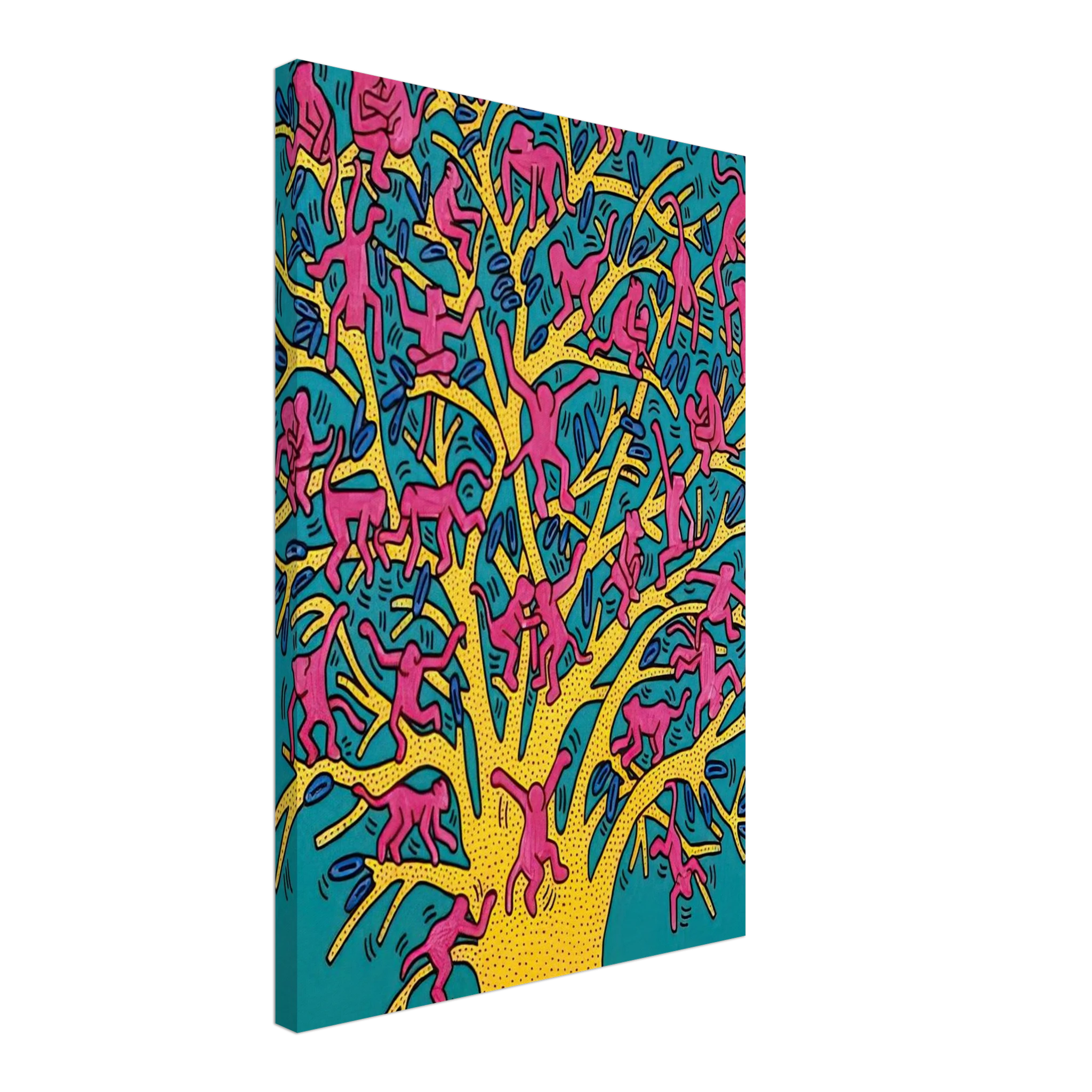 THE TREE OF MONKEYS Canvas | Keith Haring Canvas | Keith Haring Prints