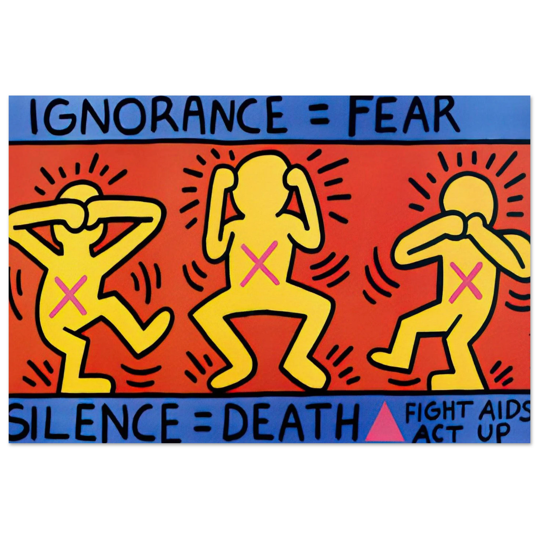 IGNORANCE FEAR 1989 Poster | Keith Haring Poster | Keith Haring Prints
