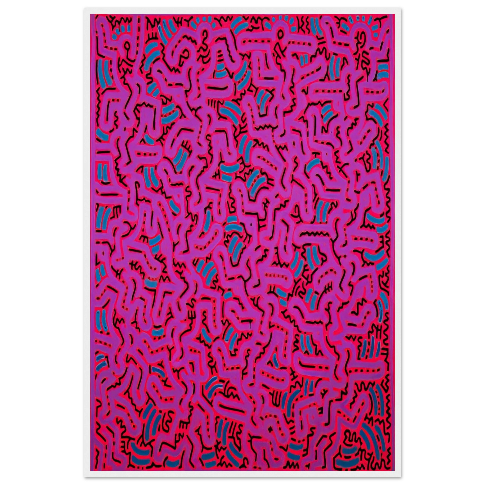 UNTITLED 1984 Framed Poster | Keith Haring Framed Prints Wall Art | Keith Haring Prints