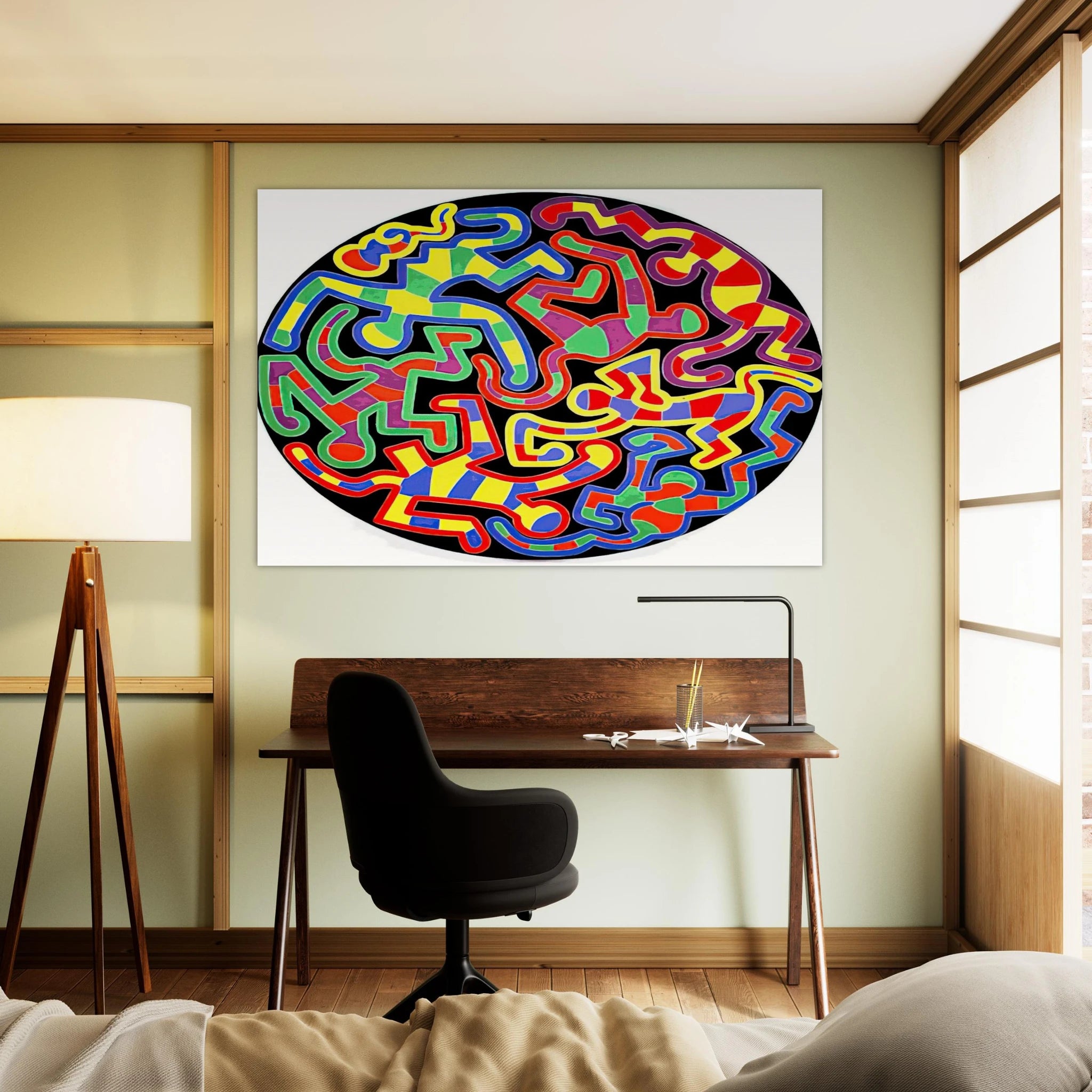 MONKEY PUZZLE 1988 Poster | Keith Haring Poster | Keith Haring Prints