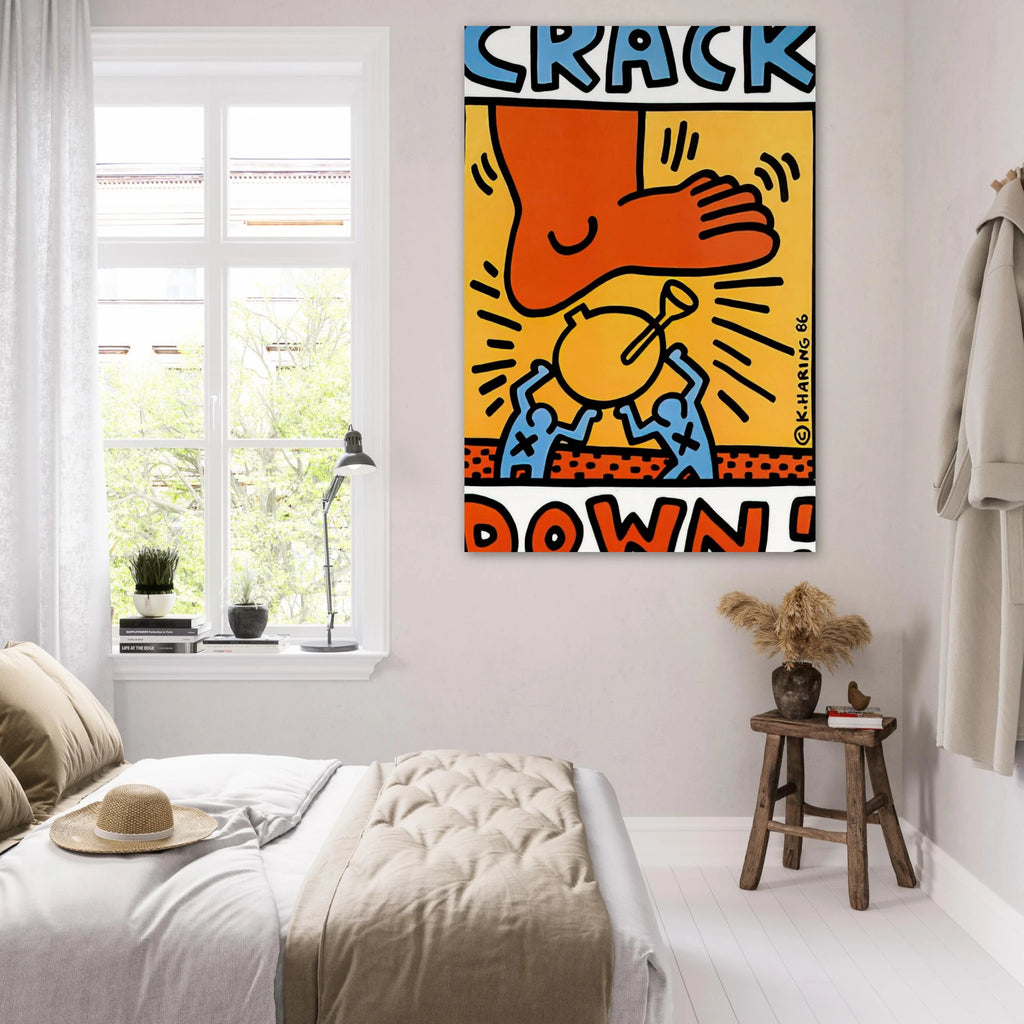 CRACK DOWN 1986 Poster | Keith Haring Poster | Keith Haring Prints