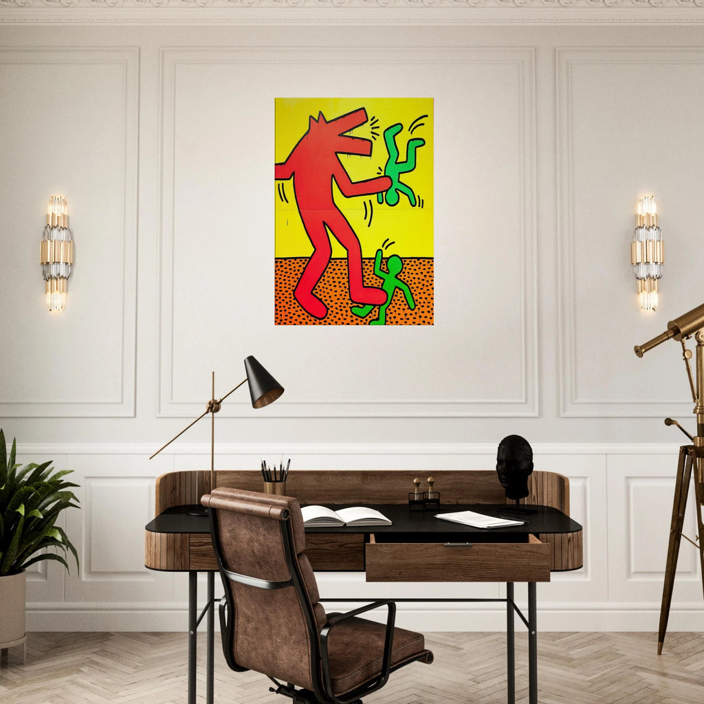 UNTITLED 1982 1 Canvas | Keith Haring Canvas | Keith Haring Prints