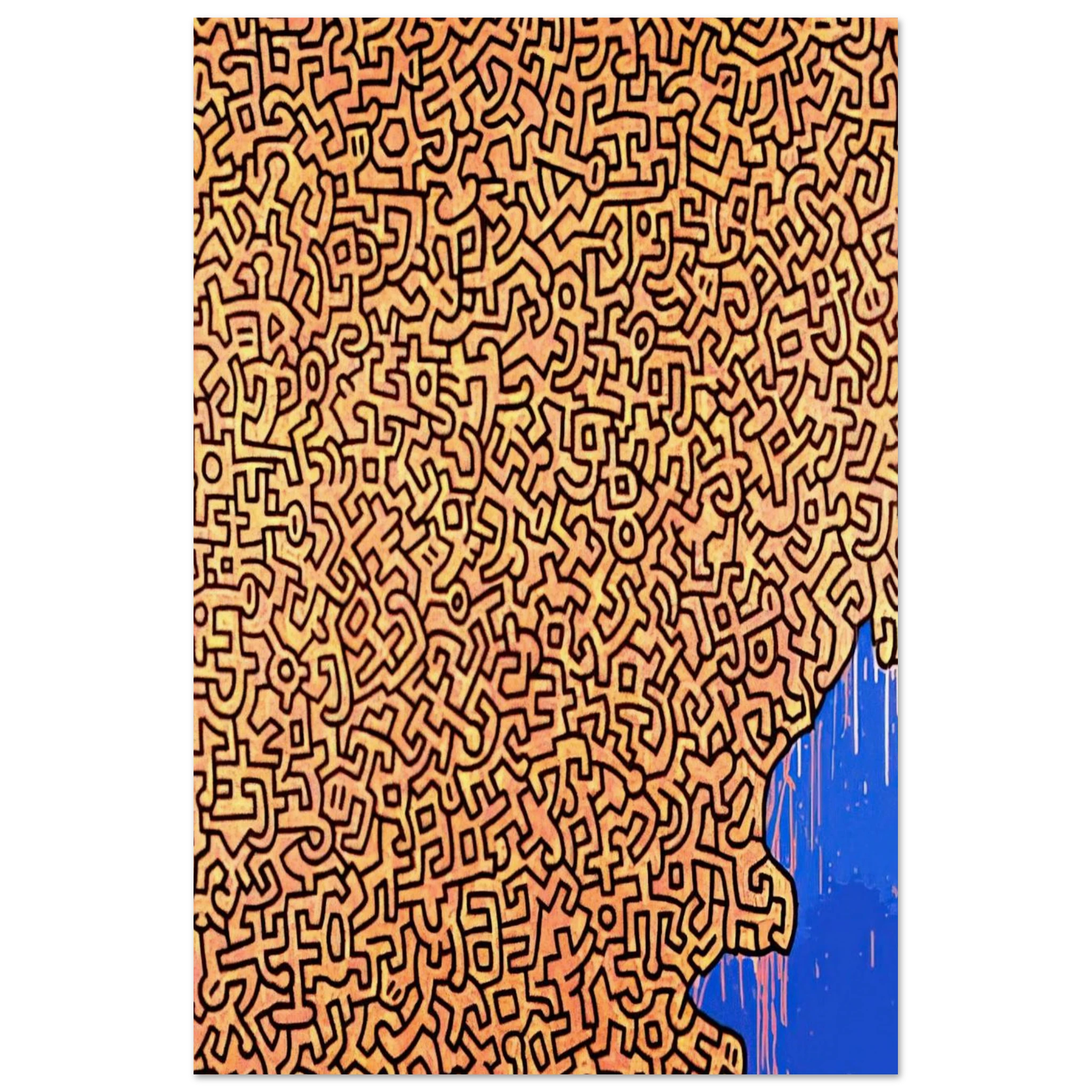 BRAZIL 1989 Poster | Keith Haring Poster | Keith Haring Prints