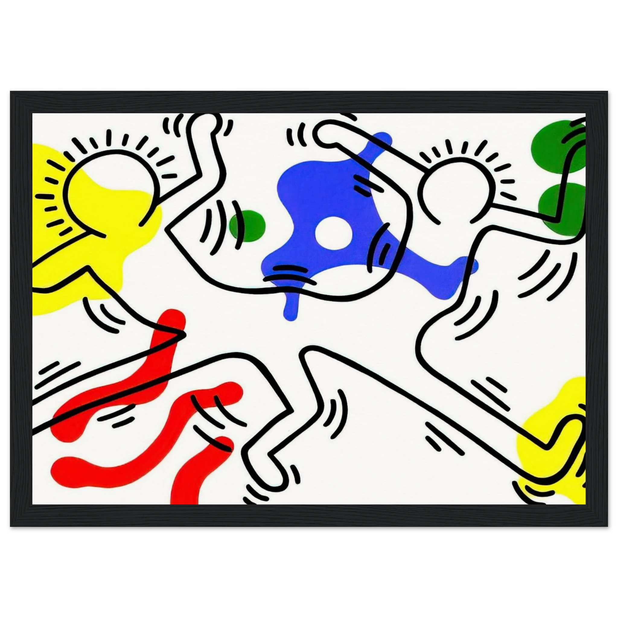 UNTITLED 1986 Framed Poster | Keith Haring Framed Prints Wall Art | Keith Haring Prints