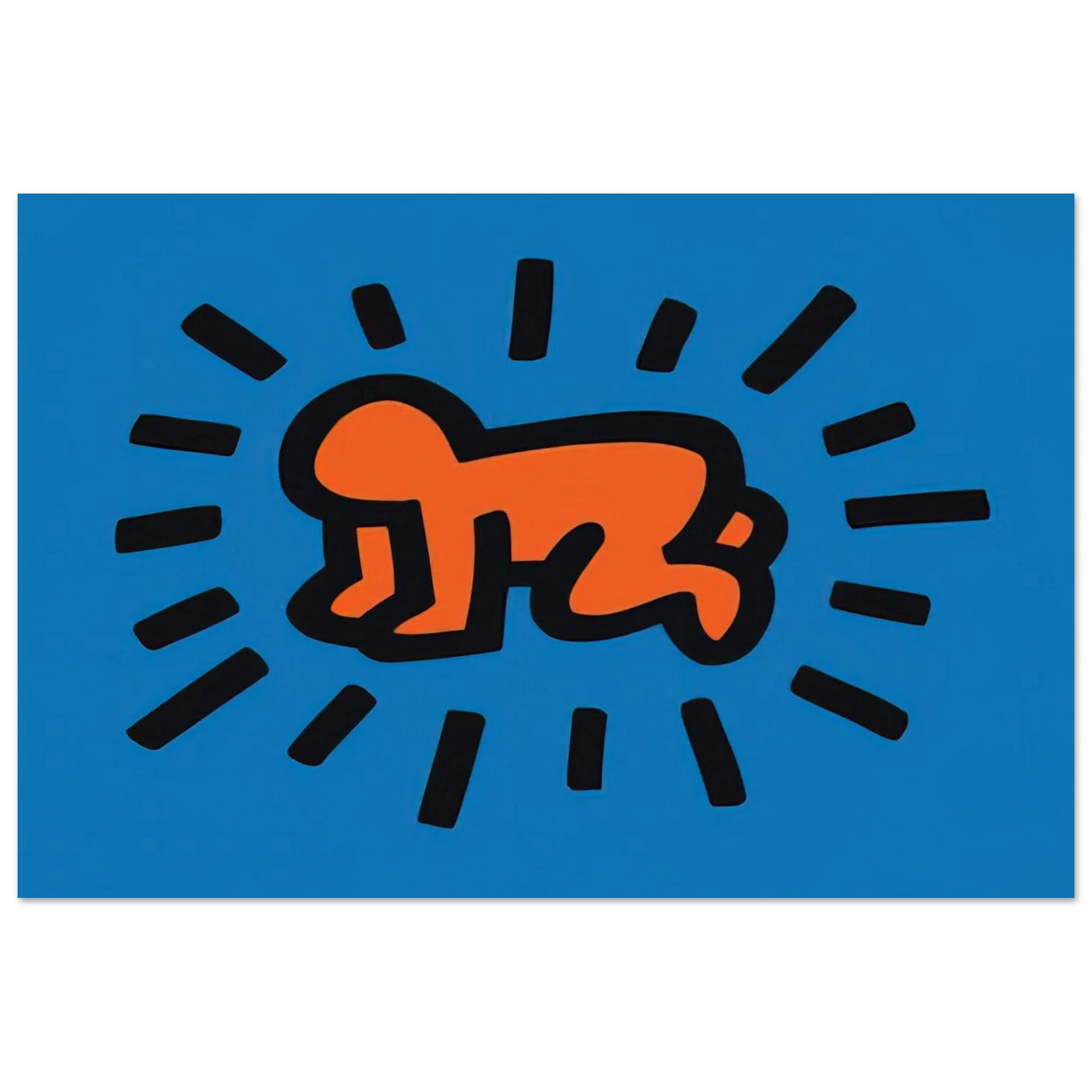 RADIANT BABY FROM ICONS SERIES 1990 Poster | Keith Haring Poster | Keith Haring Prints