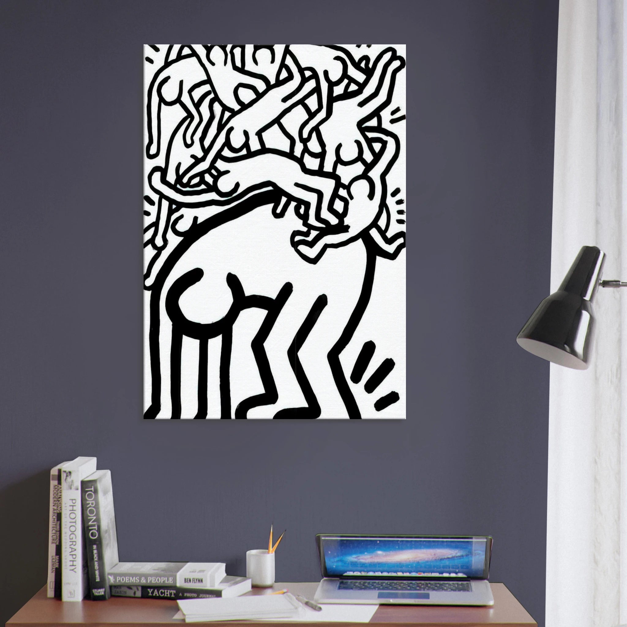 FIGHT AIDS WORLDWIDE 1990 Canvas | Keith Haring Canvas | Keith Haring Prints