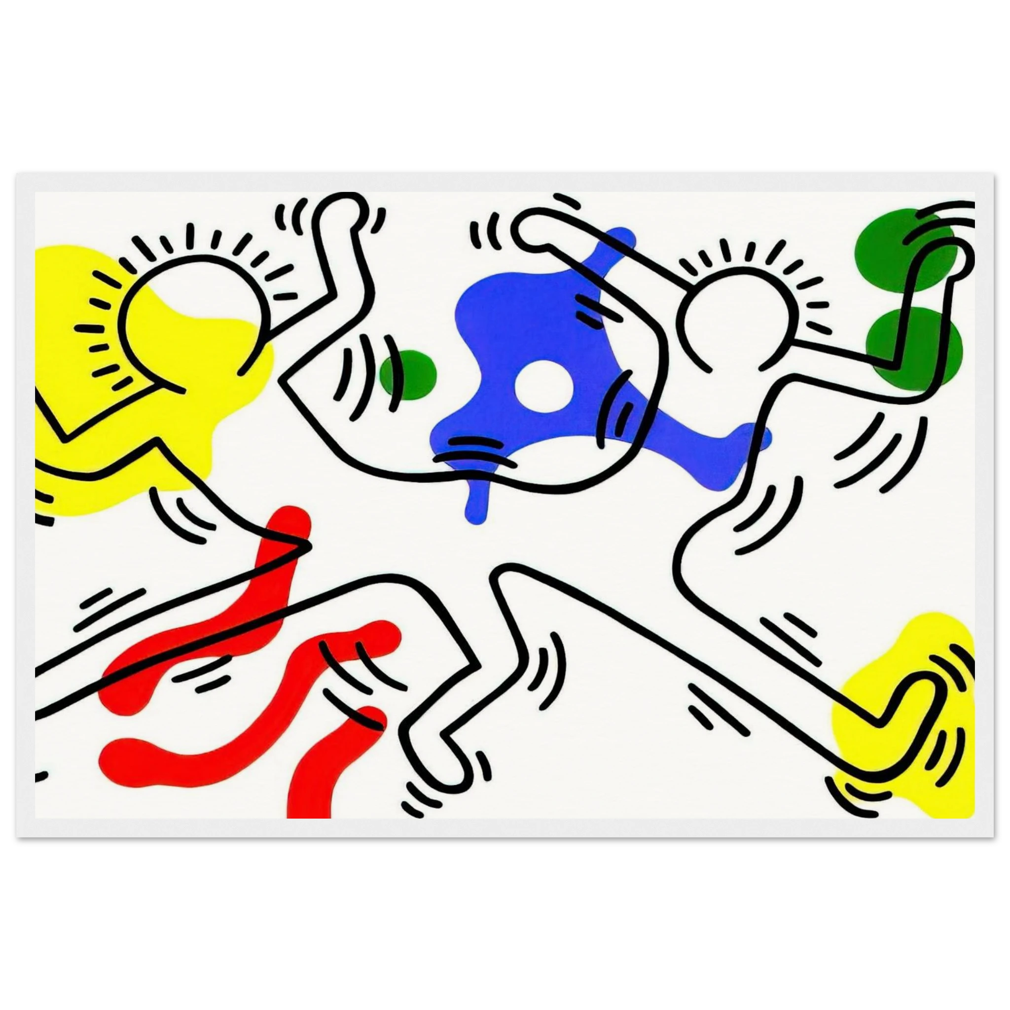 UNTITLED 1986 Framed Poster | Keith Haring Framed Prints Wall Art | Keith Haring Prints