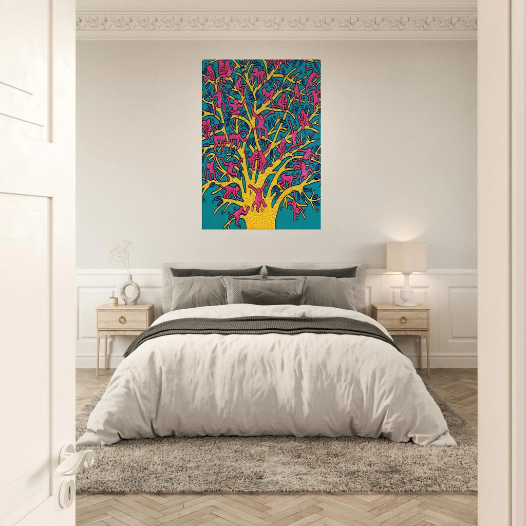 THE TREE OF MONKEYS Canvas | Keith Haring Canvas | Keith Haring Prints