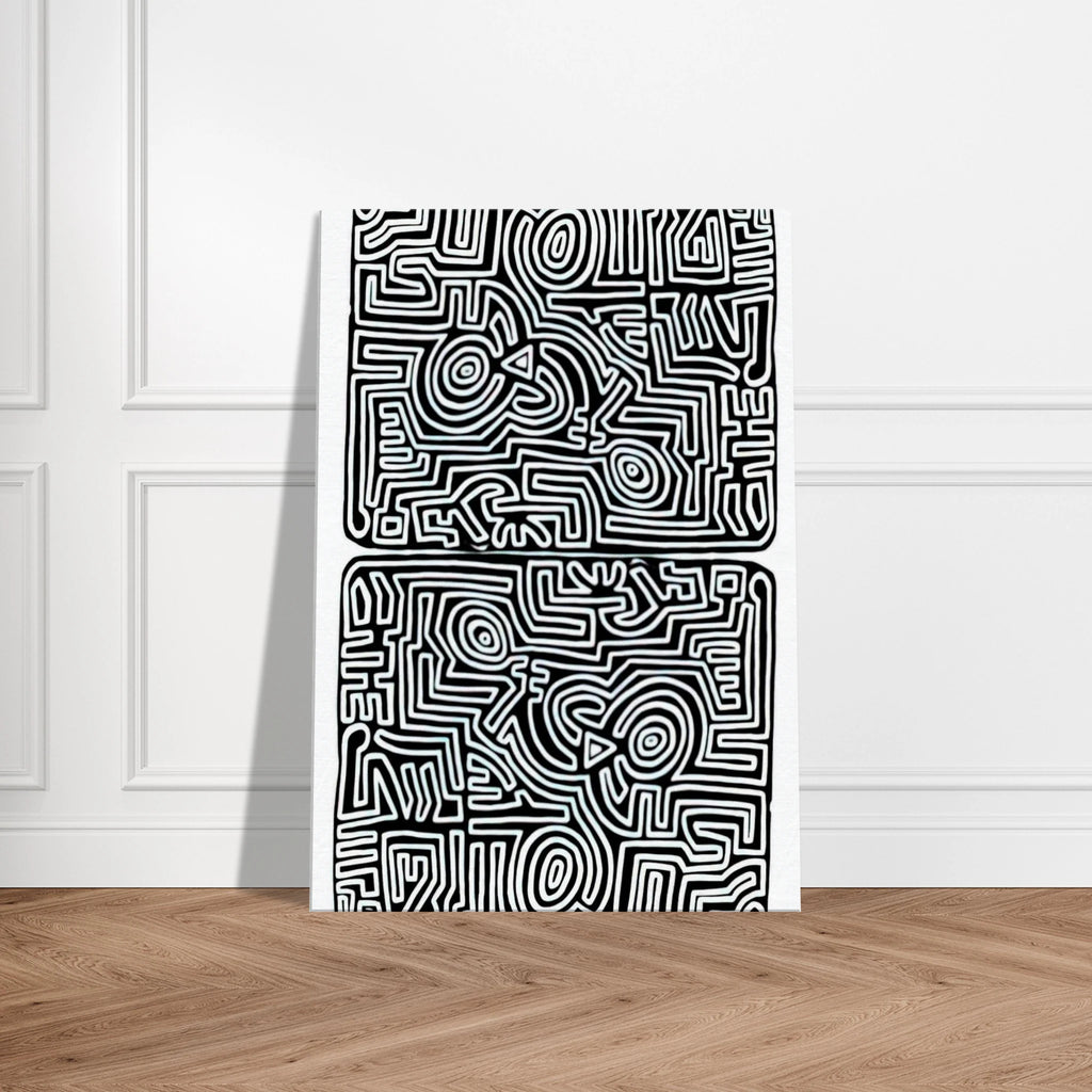 LABYRINTH 1989 Canvas | Keith Haring Canvas | Keith Haring Prints