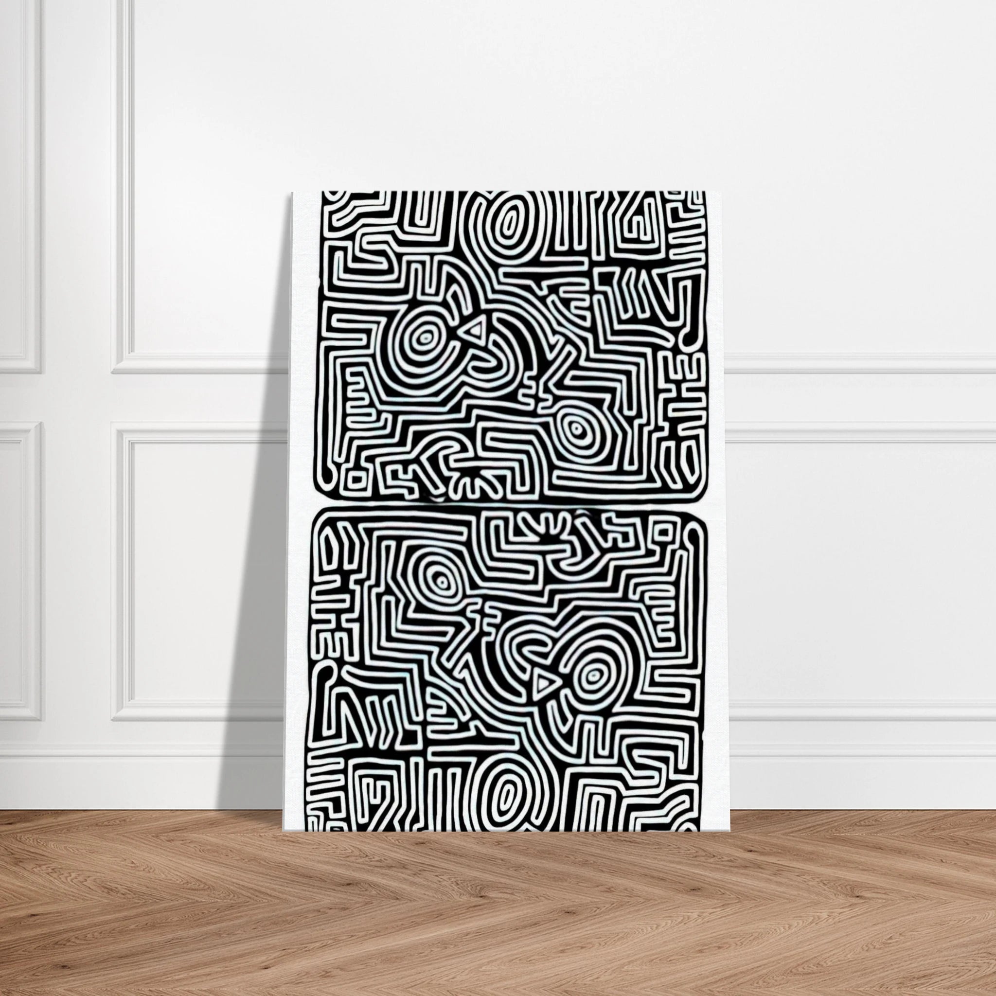 LABYRINTH 1989 Canvas | Keith Haring Canvas | Keith Haring Prints