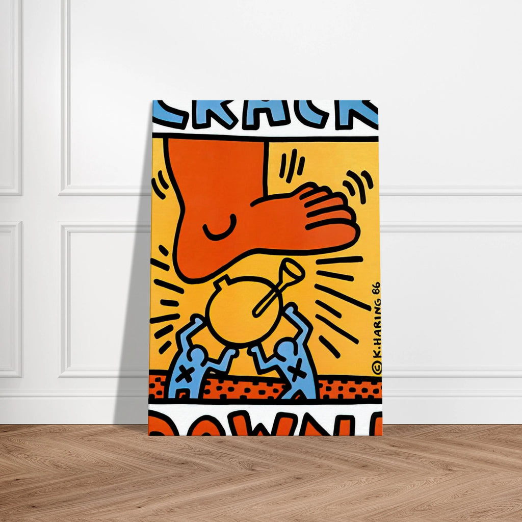 CRACK DOWN 1986 Canvas | Keith Haring Canvas | Keith Haring Prints