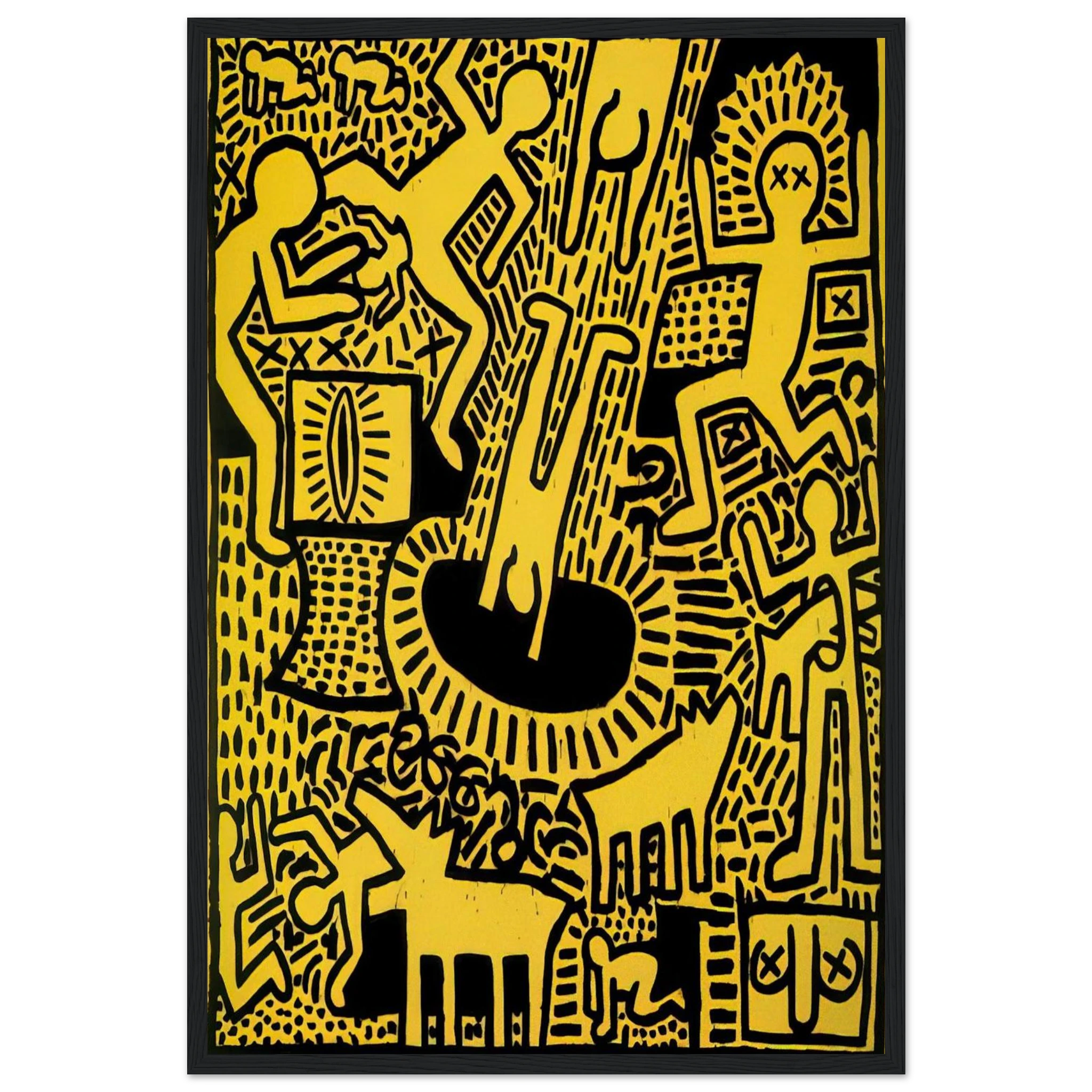 UNTITLED 1981 Framed Poster | Keith Haring Framed Prints Wall Art | Keith Haring Prints
