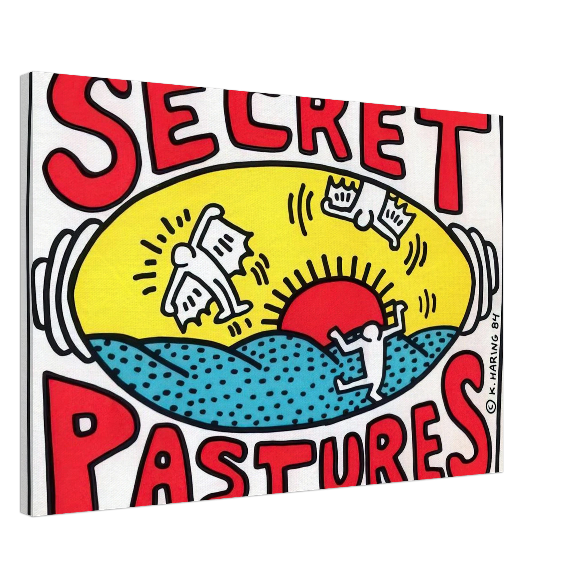 PROMOTIONAL POSTER FOR SECRET PASTURES 1984 Canvas | Keith Haring Canvas | Keith Haring Prints