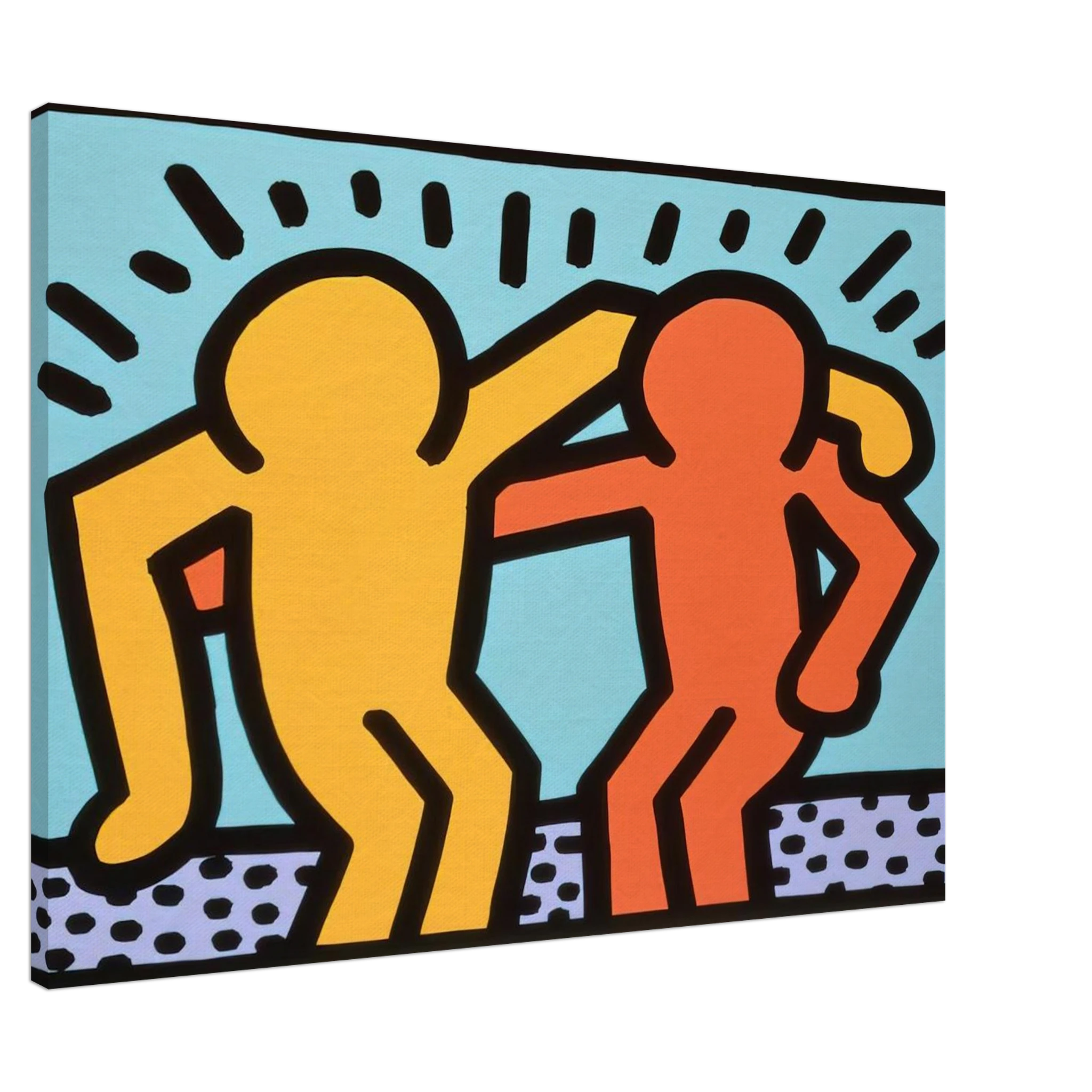 BEST BUDDIES 1990 Canvas | Keith Haring Canvas | Keith Haring Prints