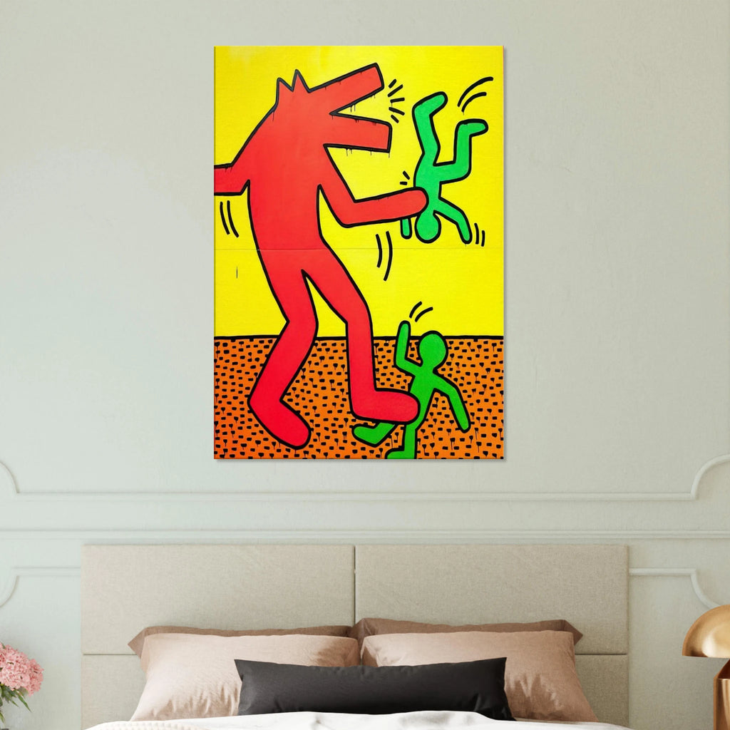UNTITLED 1982 1 Canvas | Keith Haring Canvas | Keith Haring Prints
