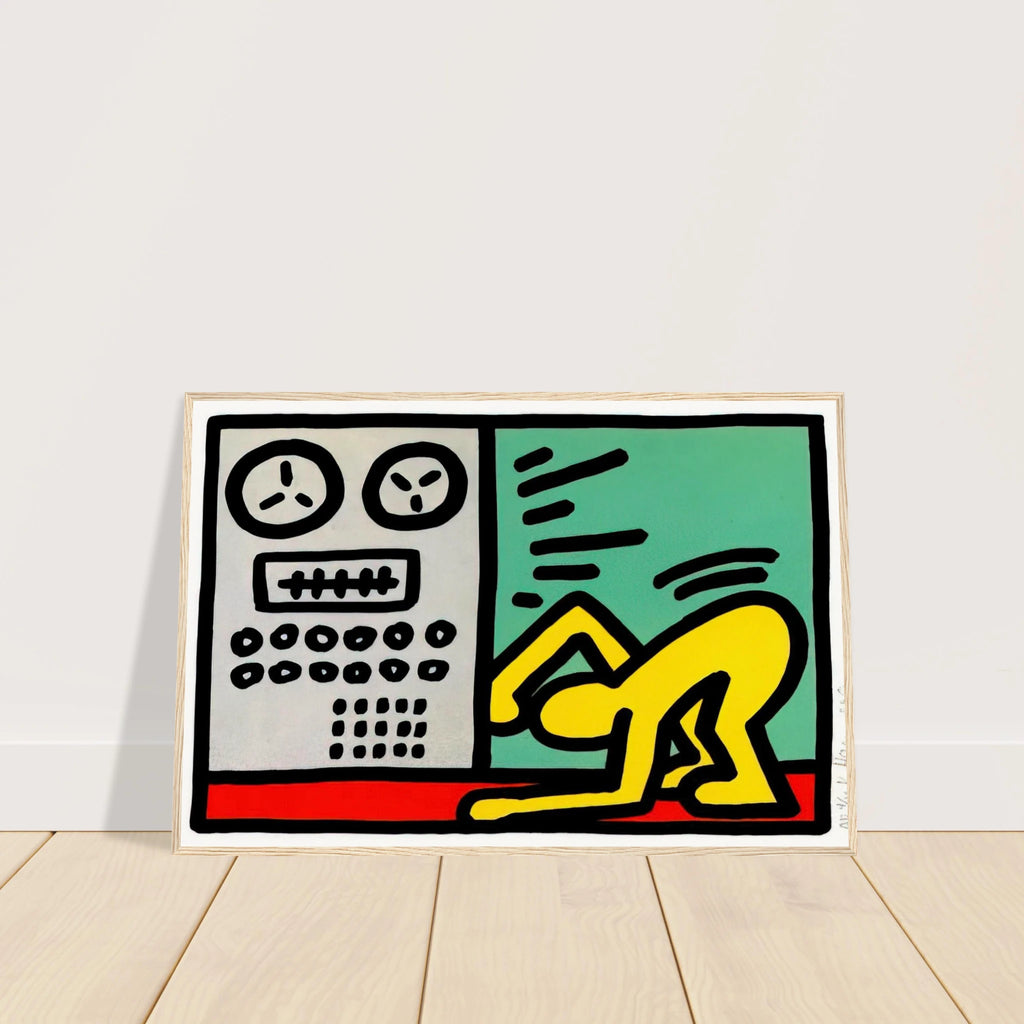 POP SHOP III 1989 Framed Poster | Keith Haring Framed Prints Wall Art | Keith Haring Prints