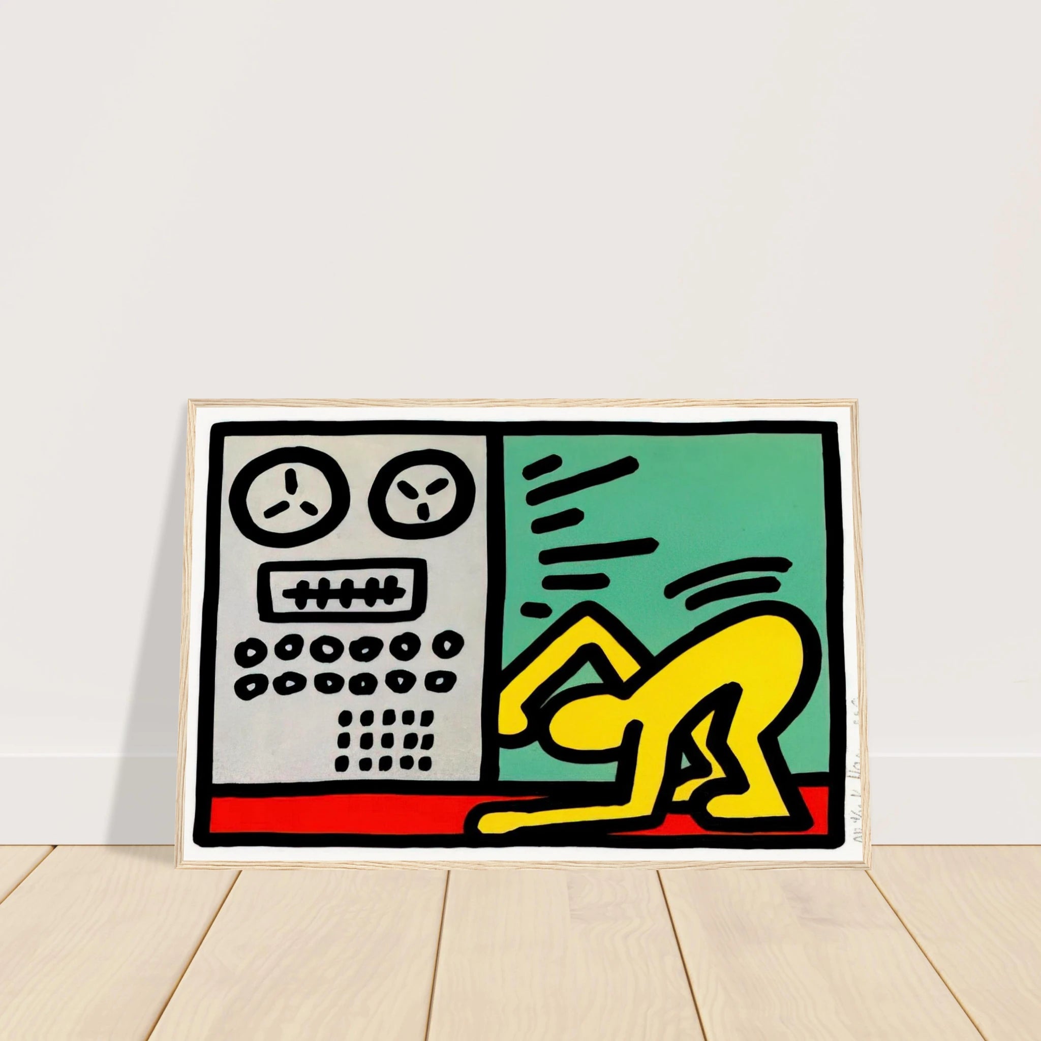 POP SHOP III 1989 Framed Poster | Keith Haring Framed Prints Wall Art | Keith Haring Prints