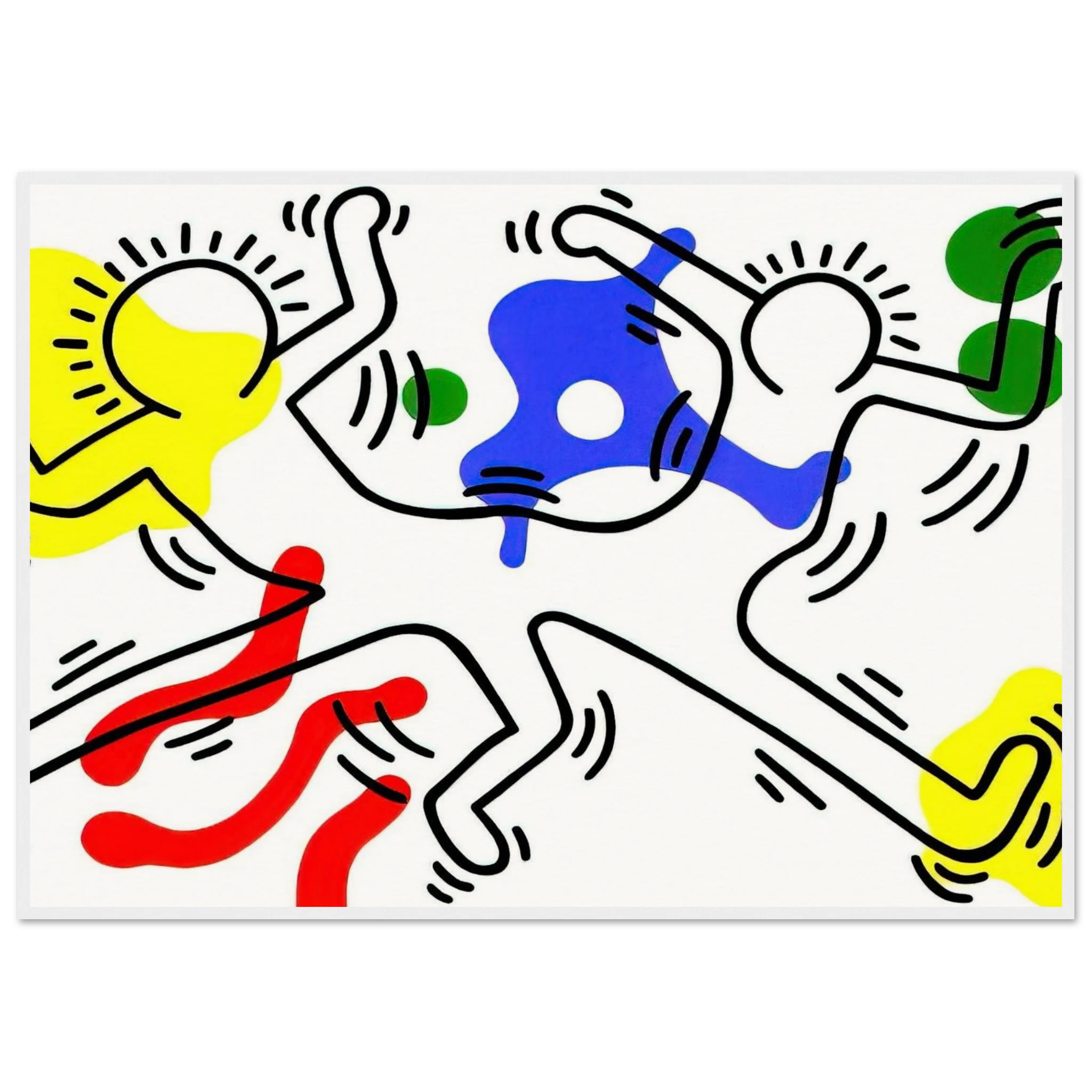 UNTITLED 1986 Framed Poster | Keith Haring Framed Prints Wall Art | Keith Haring Prints