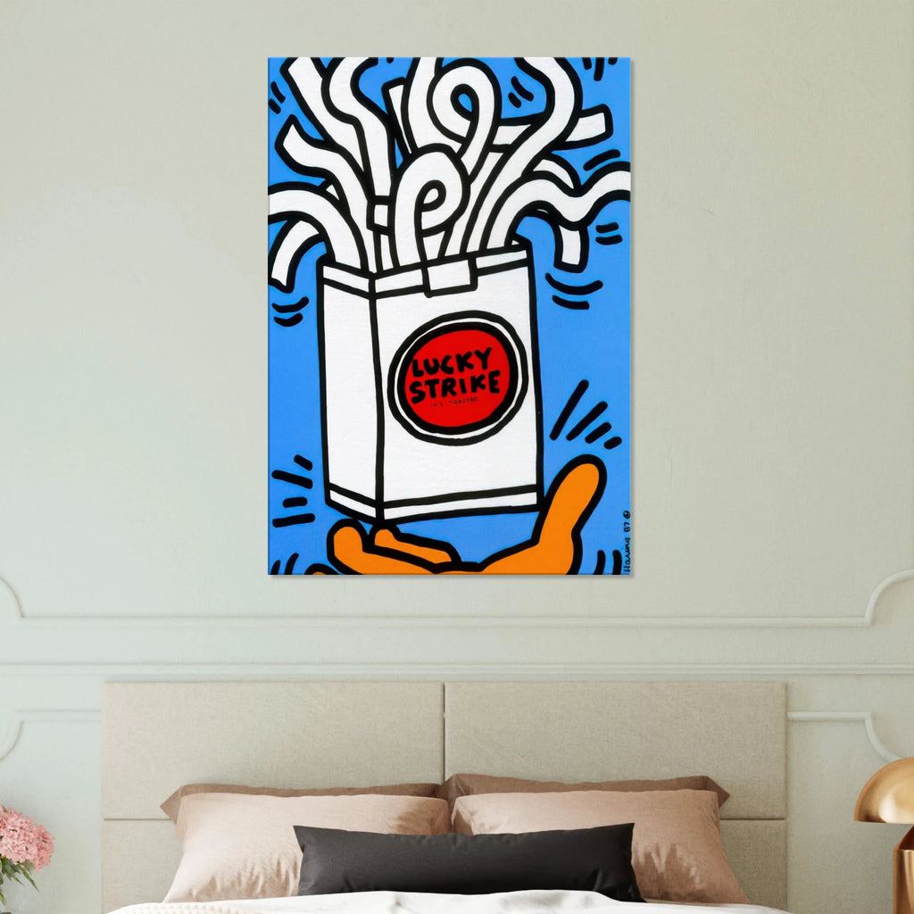 LUCKY STRIKE 1987 Canvas | Keith Haring Canvas | Keith Haring Prints