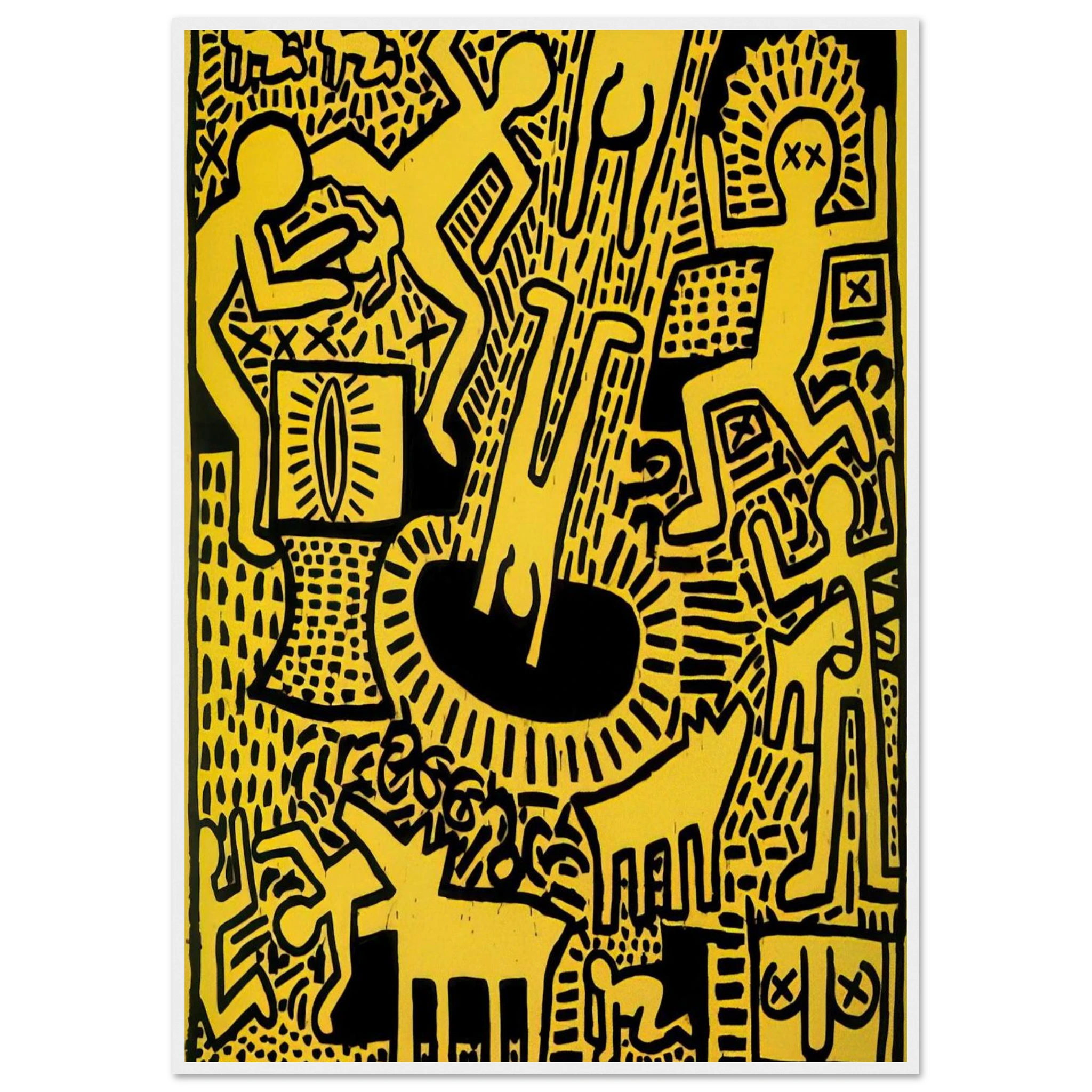 UNTITLED 1981 Framed Poster | Keith Haring Framed Prints Wall Art | Keith Haring Prints