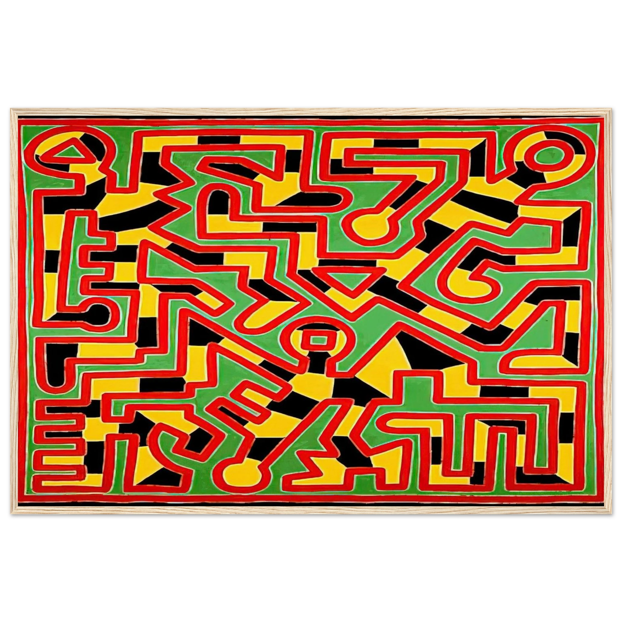 UNTITLED 1988 Framed Poster | Keith Haring Framed Prints Wall Art | Keith Haring Prints