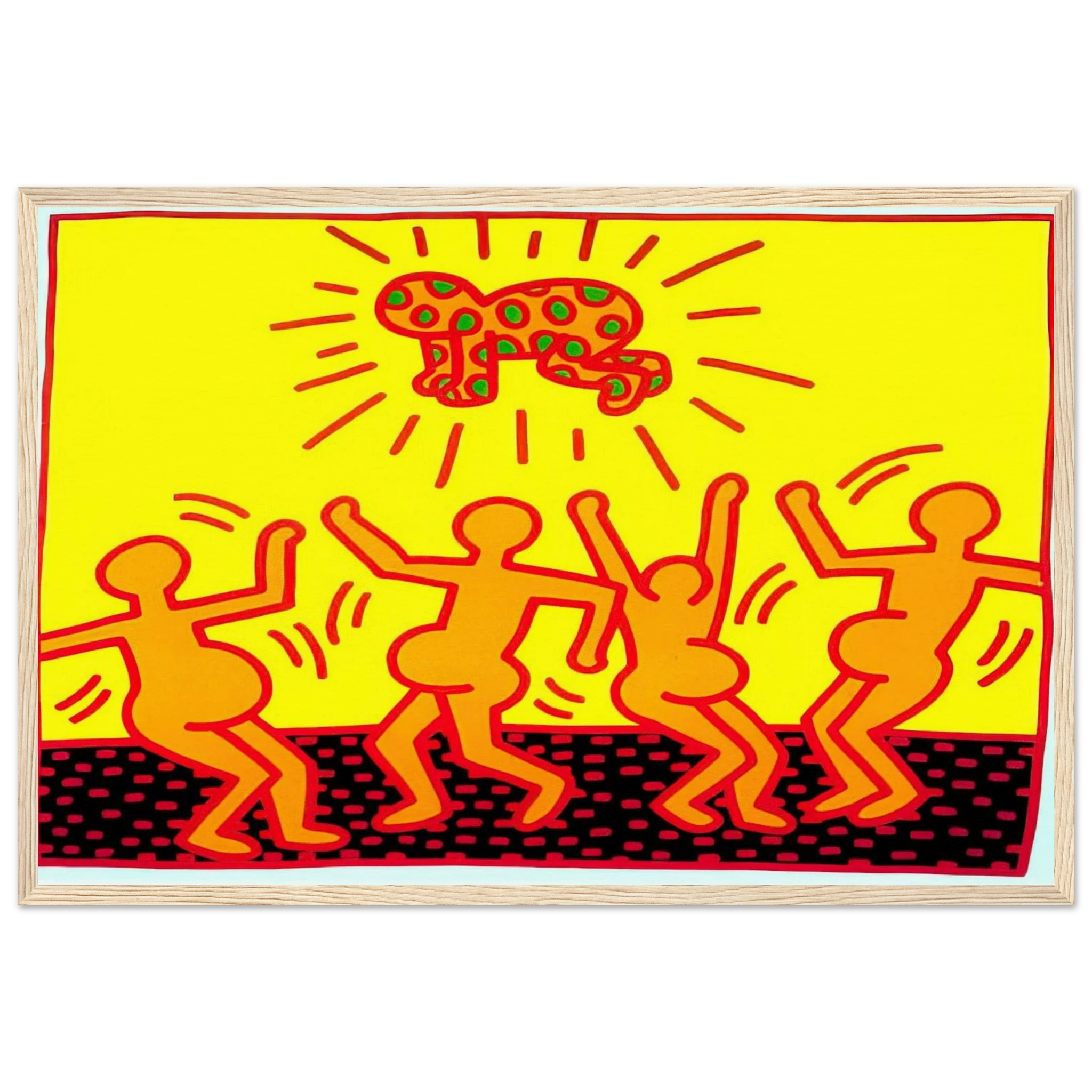 UNTITLED 1983 1 Framed Poster | Keith Haring Framed Prints Wall Art | Keith Haring Prints