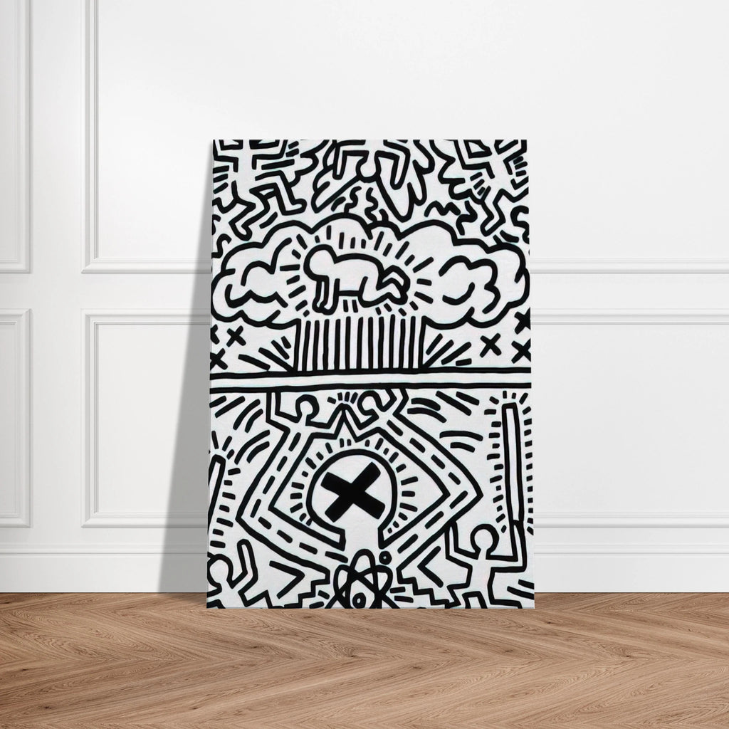 ANTI NUCLEAR RALLY 1982 Canvas | Keith Haring Canvas | Keith Haring Prints