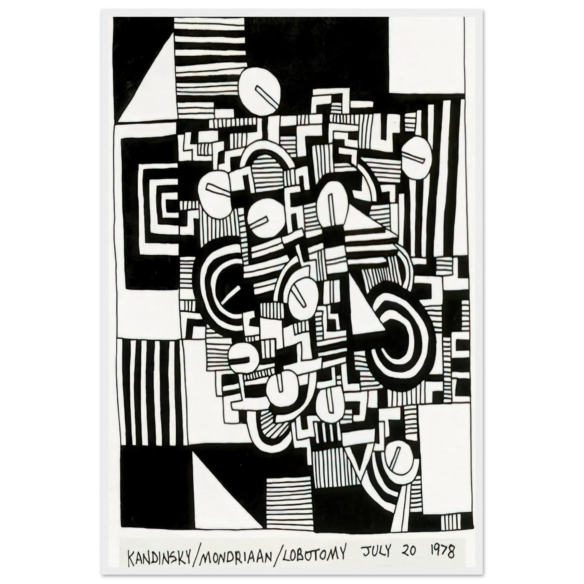 UNTITLED 1978 Framed Poster | Keith Haring Framed Prints Wall Art | Keith Haring Prints