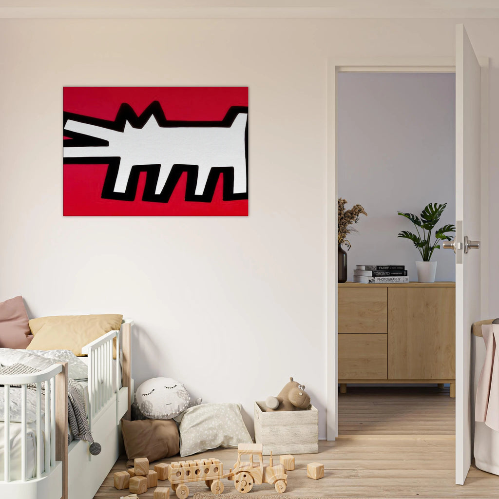 BARKING DOG 1990 Canvas | Keith Haring Canvas | Keith Haring Prints