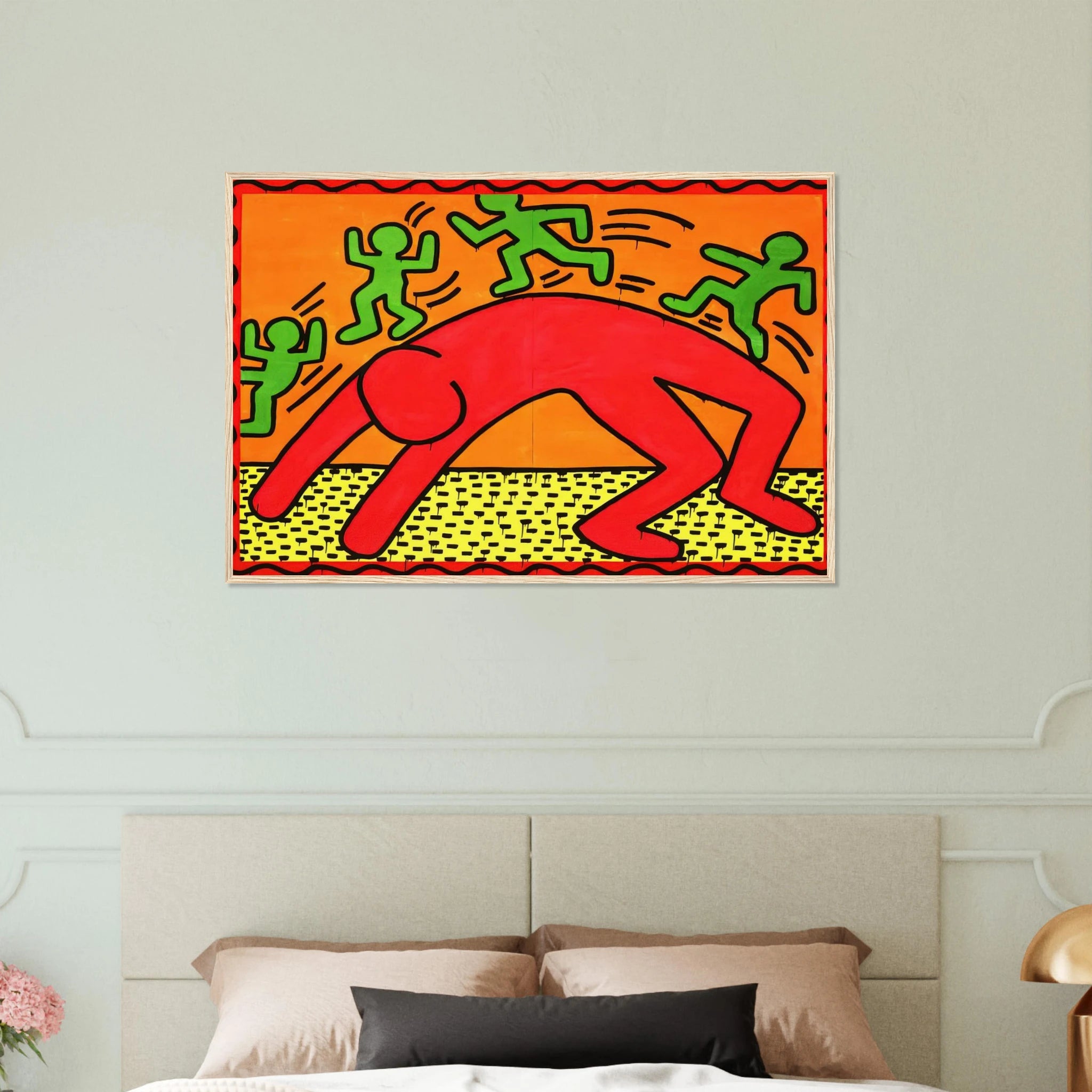 UNTITLED 1982 2 Framed Poster | Keith Haring Framed Prints Wall Art | Keith Haring Prints