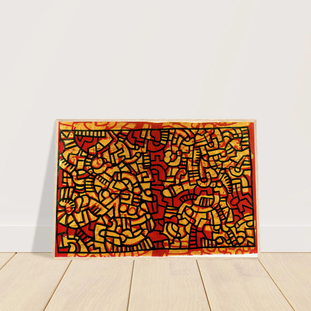 UNTITLED 1979 Framed Poster | Keith Haring Framed Prints Wall Art | Keith Haring Prints