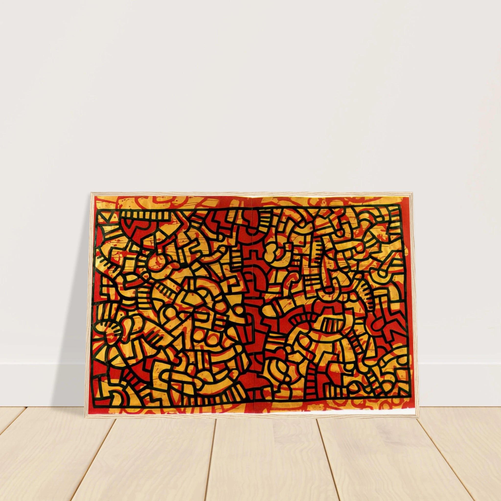 UNTITLED 1979 Framed Poster | Keith Haring Framed Prints Wall Art | Keith Haring Prints