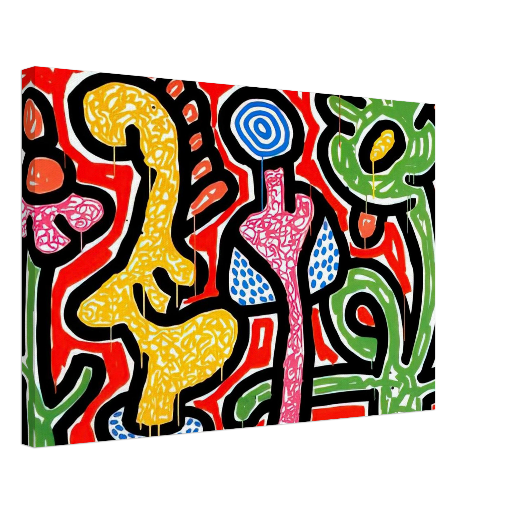 FLOWERS IV 1990 Canvas | Keith Haring Canvas | Keith Haring Prints