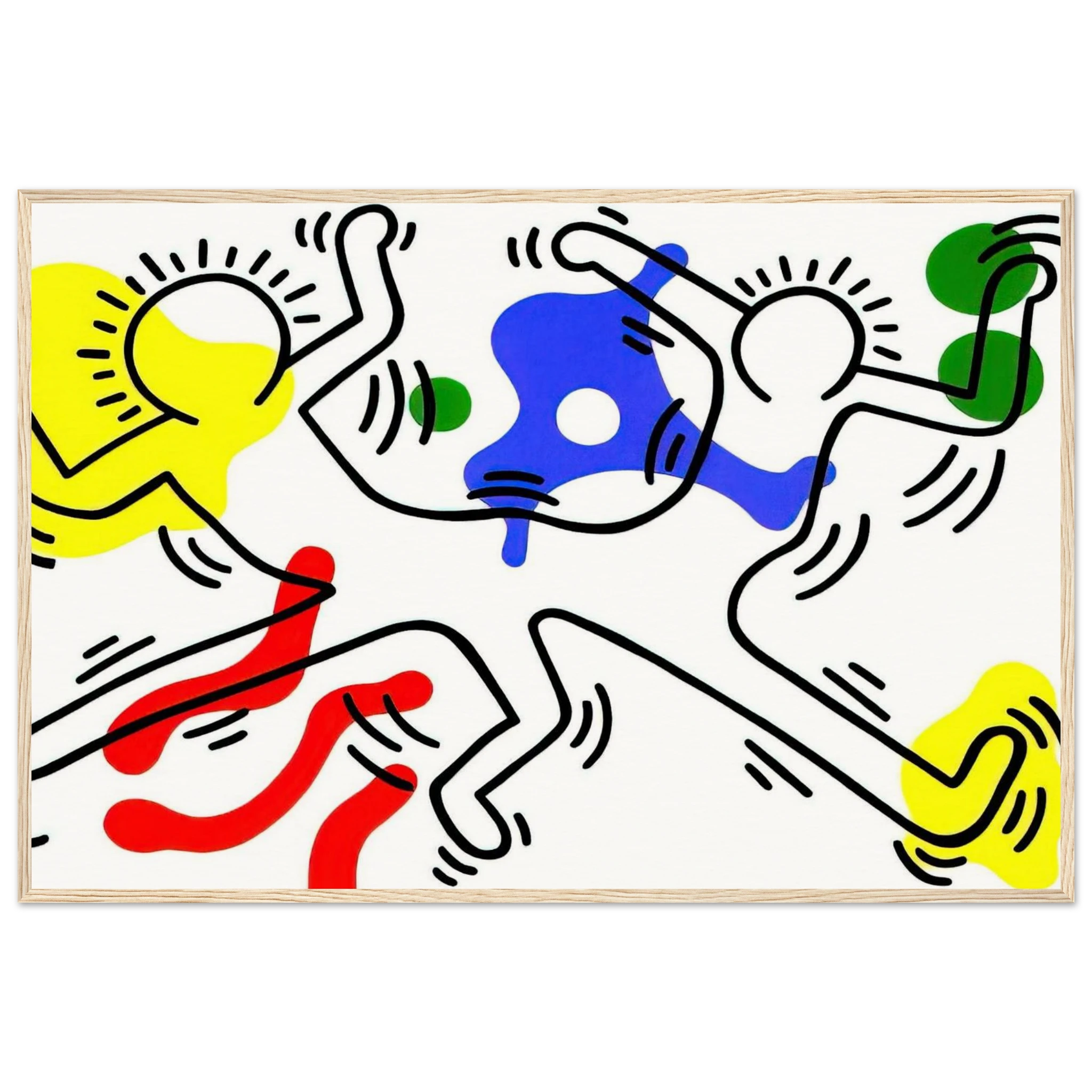 UNTITLED 1986 Framed Poster | Keith Haring Framed Prints Wall Art | Keith Haring Prints