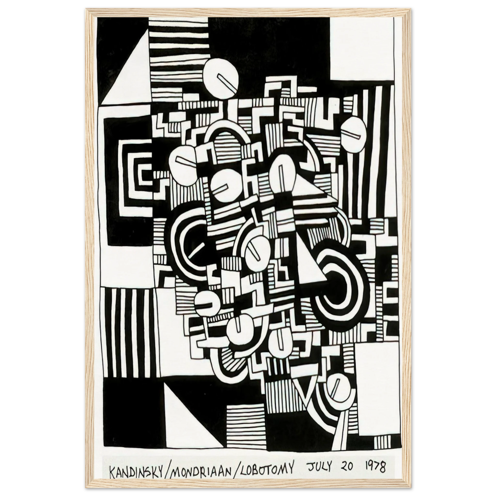 UNTITLED 1978 Framed Poster | Keith Haring Framed Prints Wall Art | Keith Haring Prints